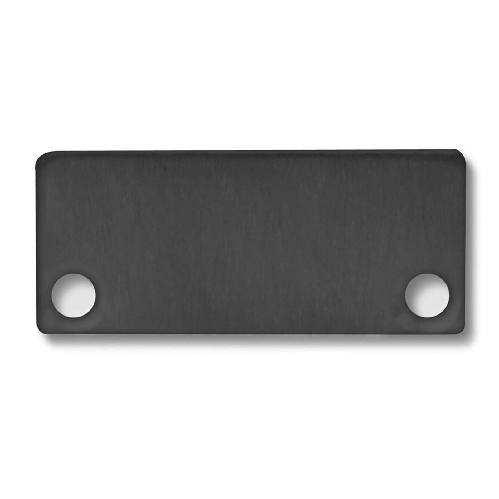 ISOLED Endkappe EC43 Alu schwarz f�r SURF/DIVE20 FLAT mit COVER10 2 STK inkl. Schraube