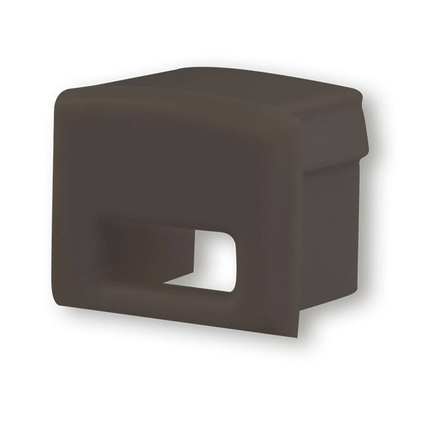 ISOLED Endkappe EC5B schwarz f�r Profil SURF12 mit Kabeldurchf�hrung, 1 STK
