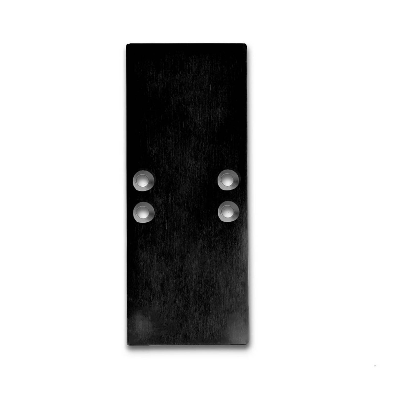 ISOLED Endkappe EC66 Aluminium schwarz f�r Profil 2SIDE, 2 STK, inkl. Schrauben