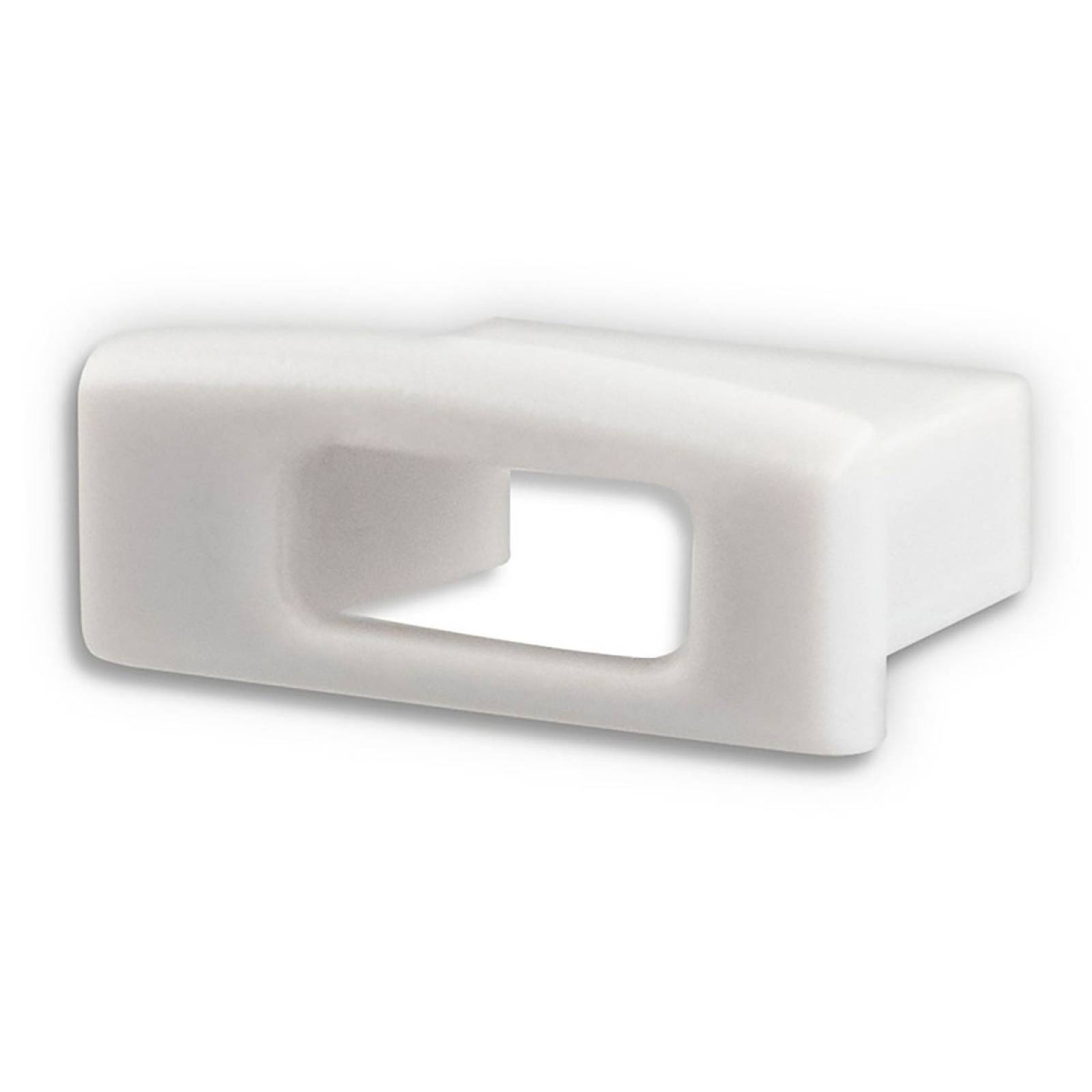 ISOLED Endkappe f Profil SURF12 BORDERLESS FLAT in Verb. mit COVER3, mit Kabeldurchf.