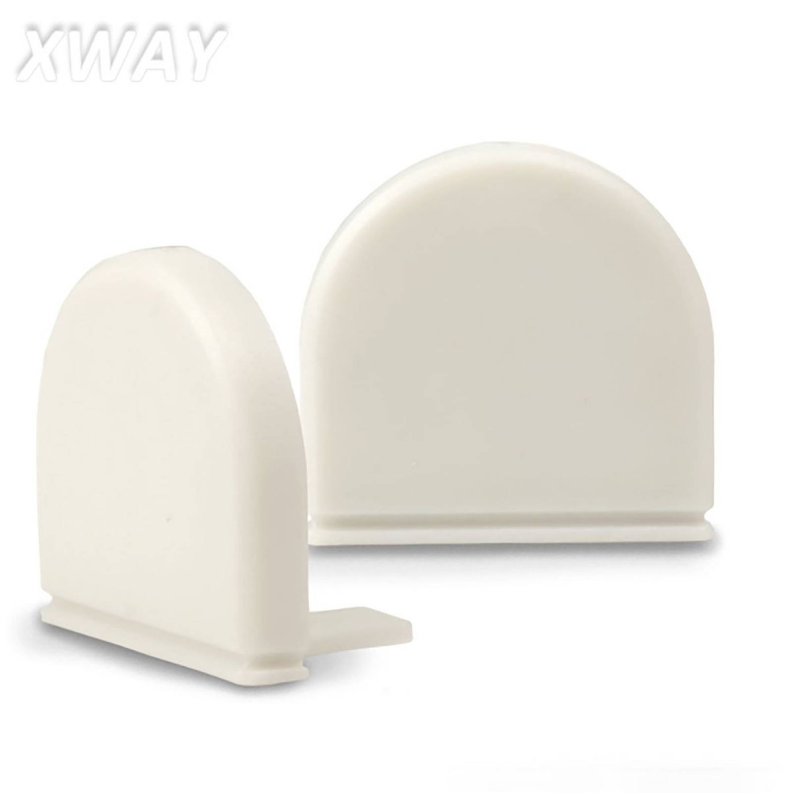 ISOLED Endkappe f�r Profil WING mit Abdeckung rund silber