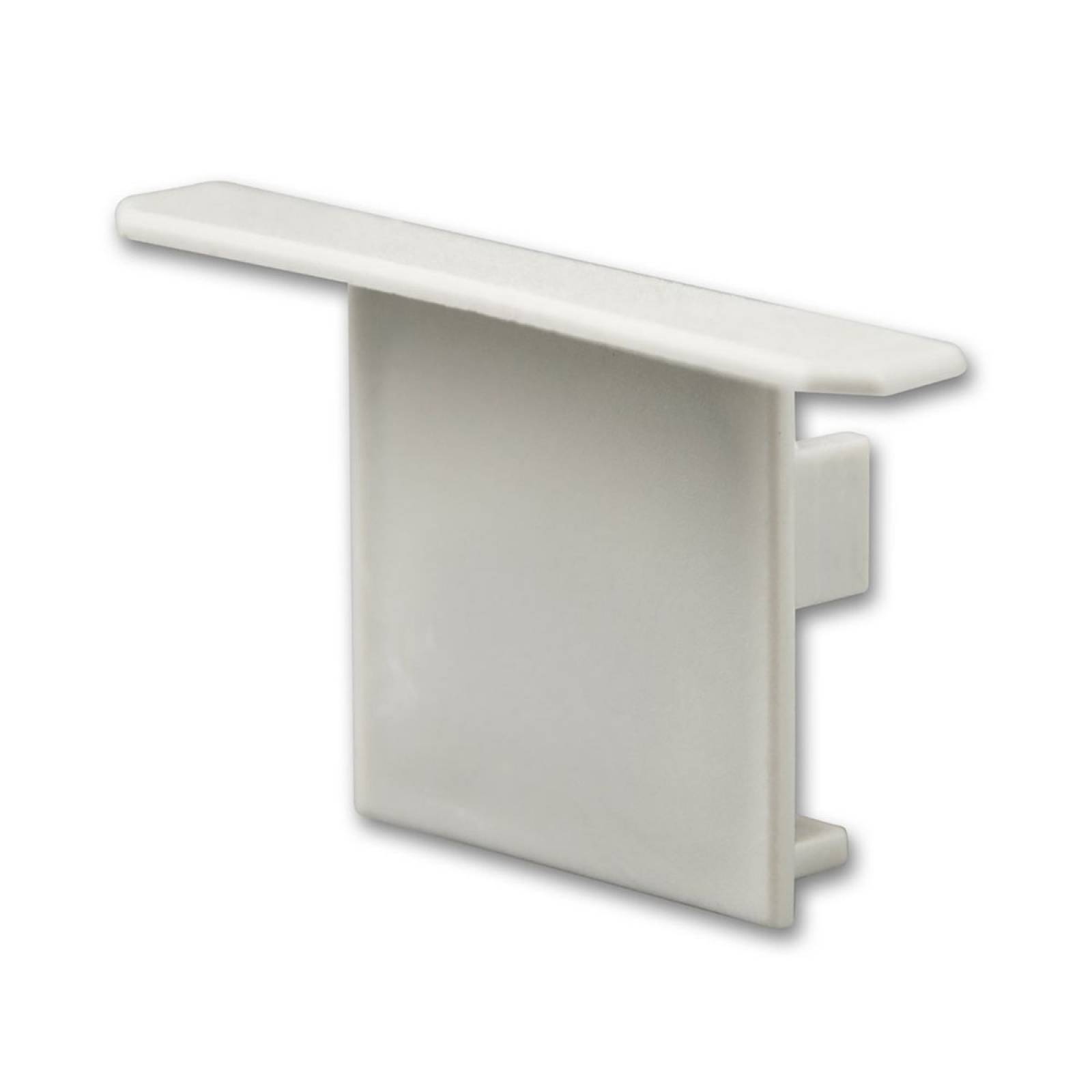 ISOLED Endkappe f�r Profil WING20 - Flansch gerade, grau