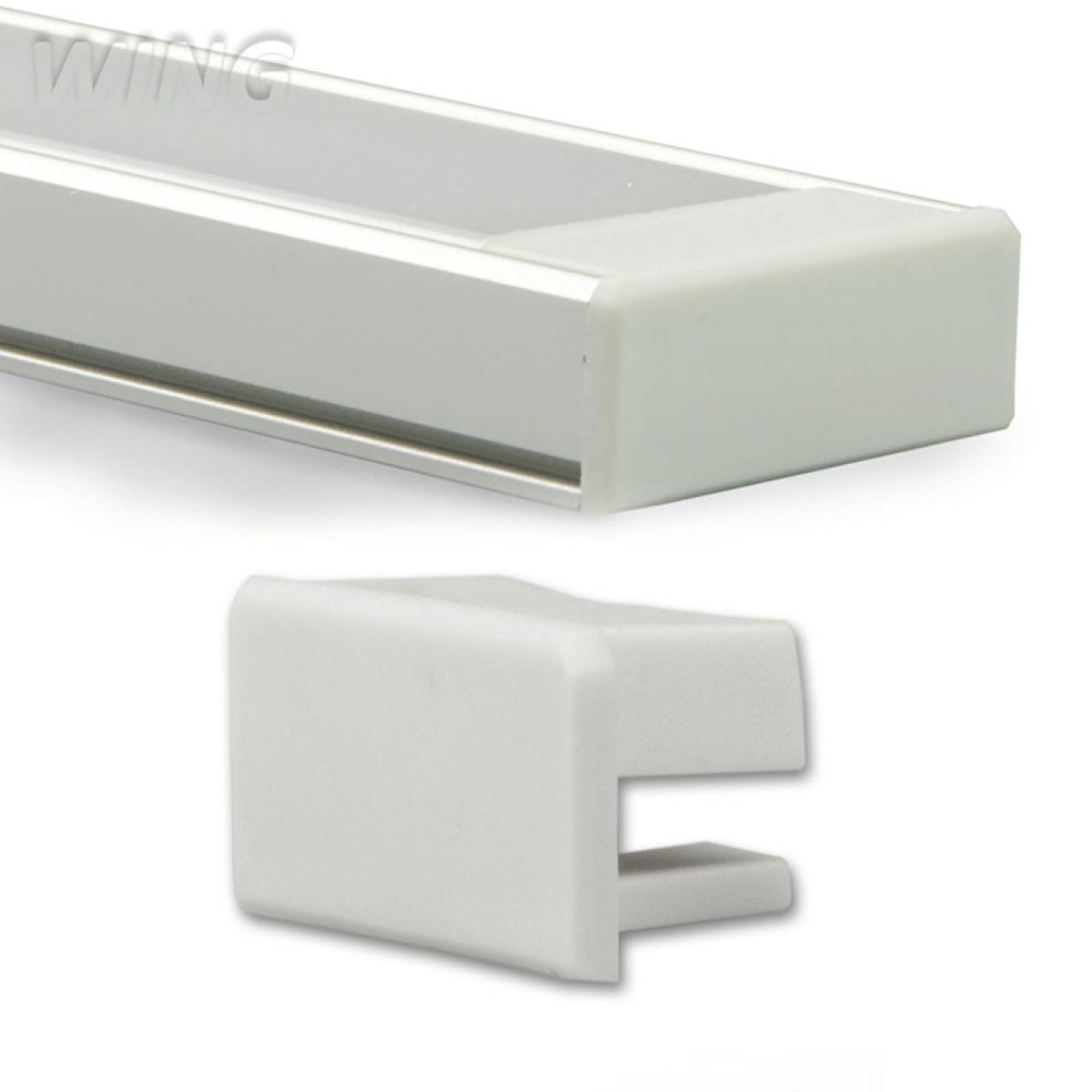 ISOLED Endkappe f�r Profil WING20 klein silber