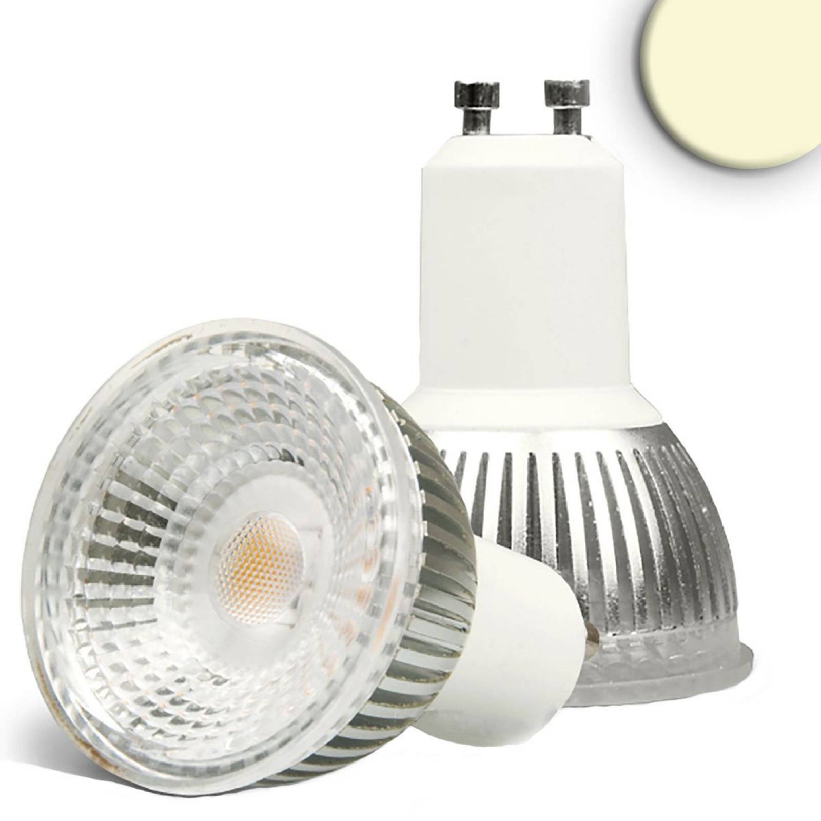 ISOLED GU10 LED Strahler 6W GLAS-COB, 70�, warmwei�, dimmbar