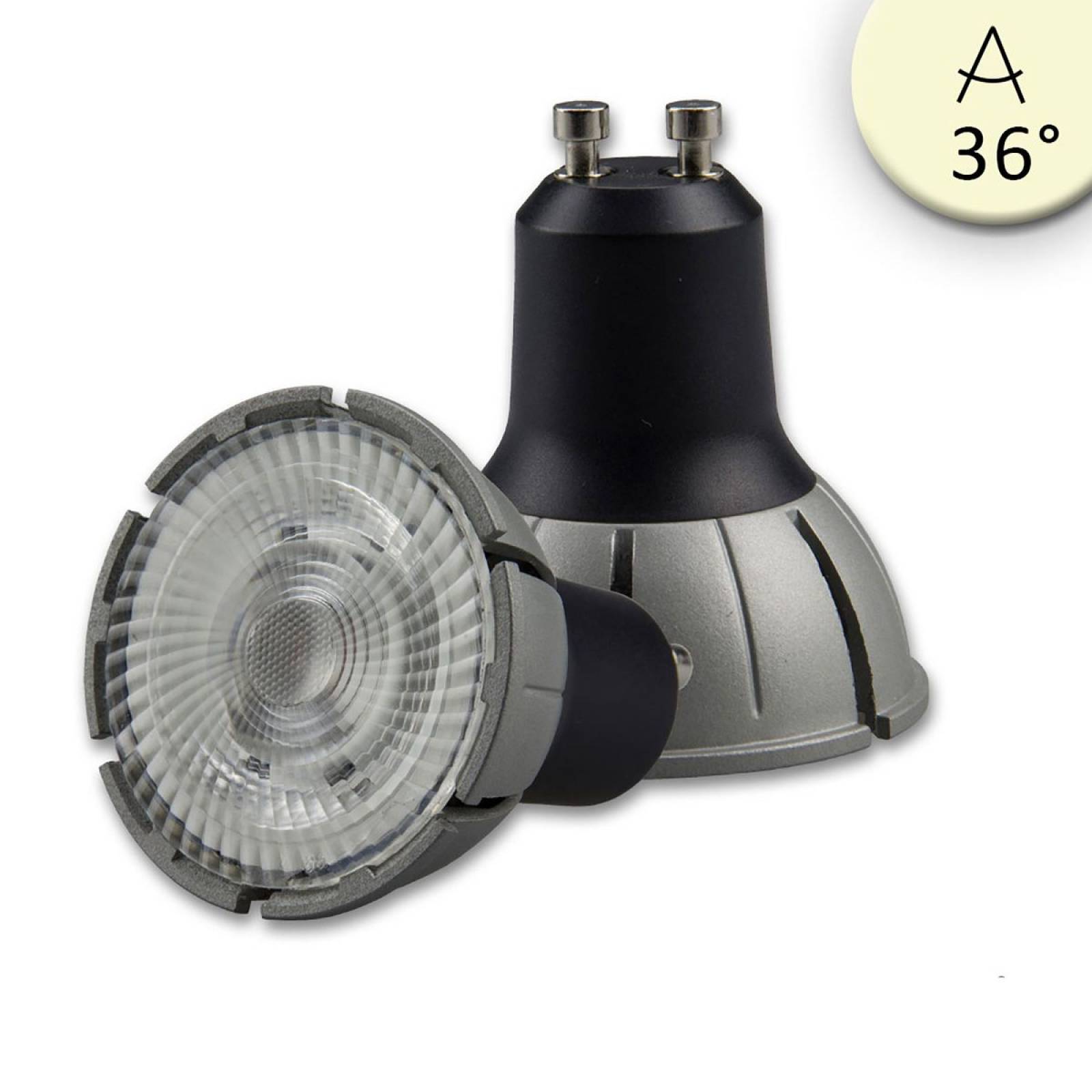ISOLED GU10 Vollspektrum LED Strahler 7W COB, 36�, 3000K, 480lm, dimmbar