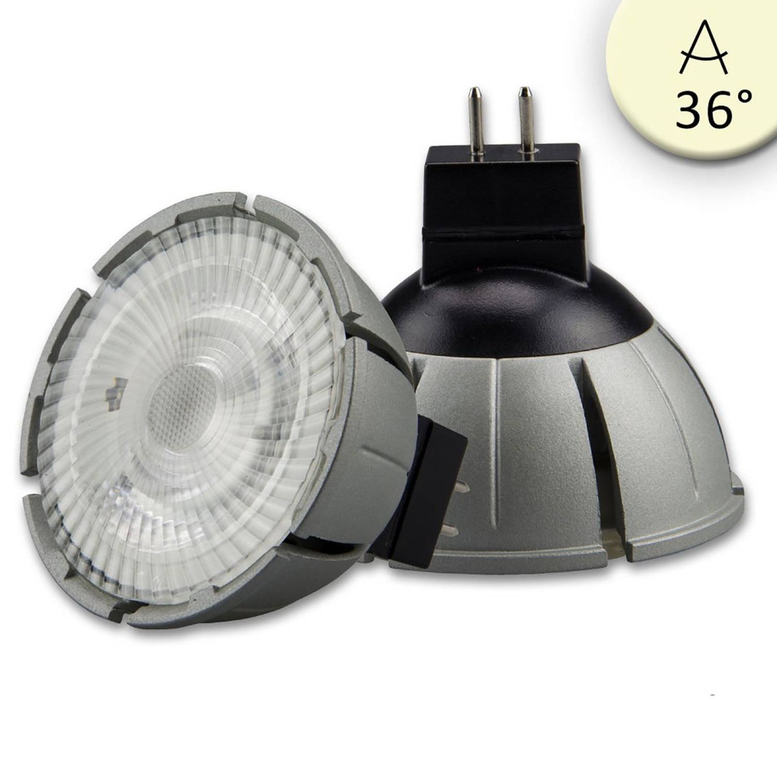 ISOLED GU5.3 MR16 Vollspektrum LED Strahler 7W COB, 36�, 2700K, dimmbar