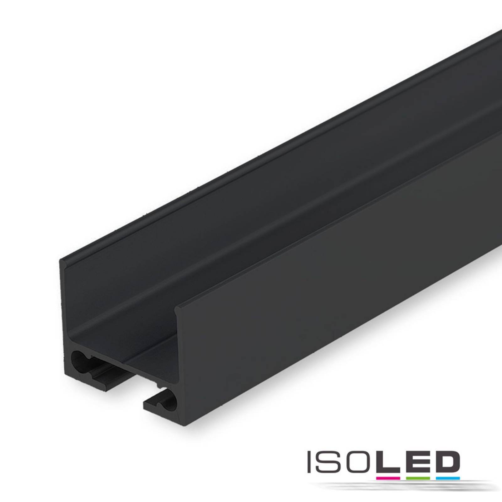 ISOLED Kabelschleuse Tunnel f�r Profile, schwarz eloxiert RAL 9005, 200cm