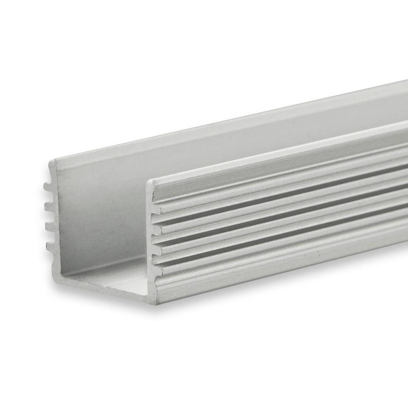 ISOLED LED-Aufbauprofil SURF12 BORDERLESS Aluminium eloxiert, 200cm, F�r max. 12mm LED-Streifen