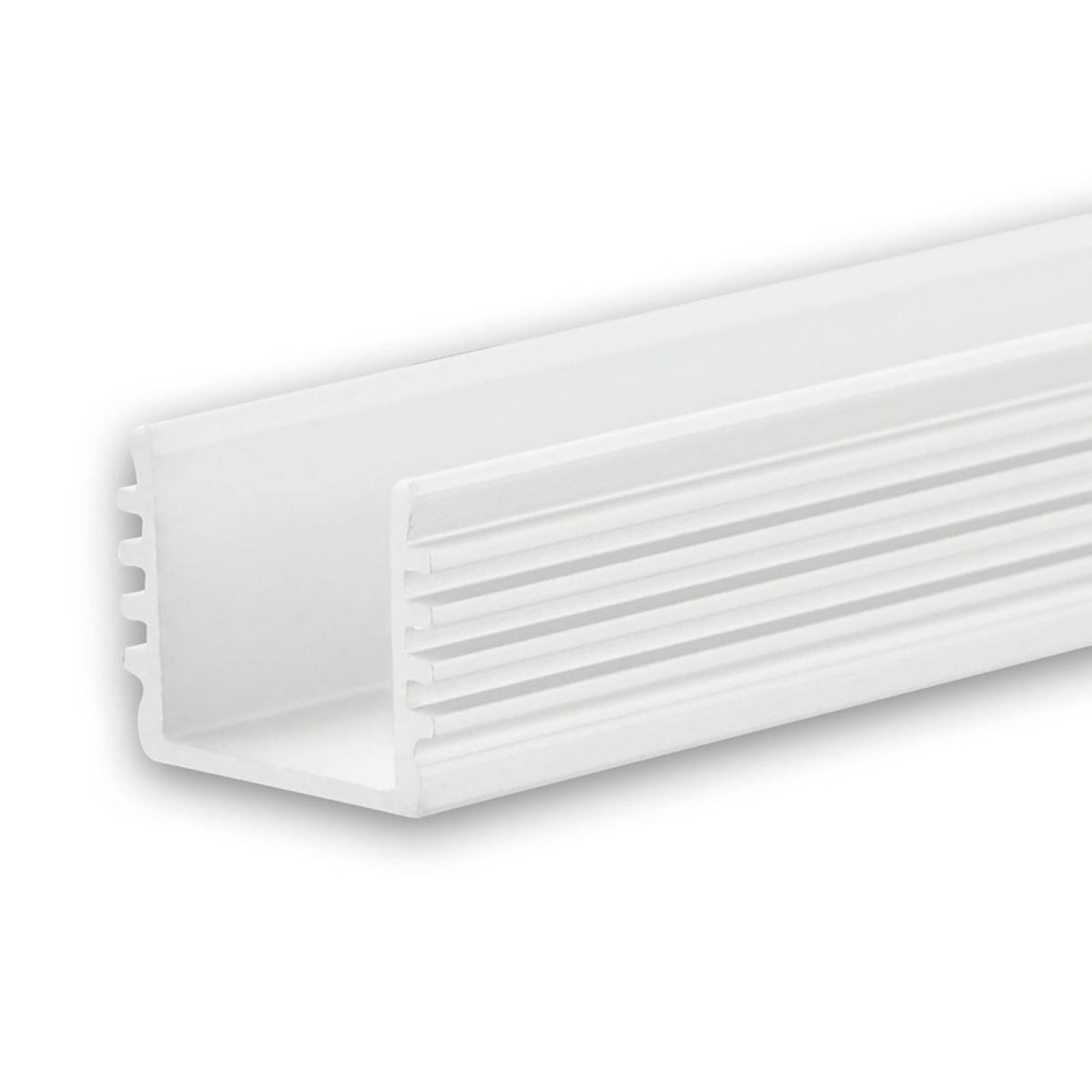 ISOLED LED-Aufbauprofil SURF12 BORDERLESS Wei�, 200cm, F�r max. 12mm LED-Streifen