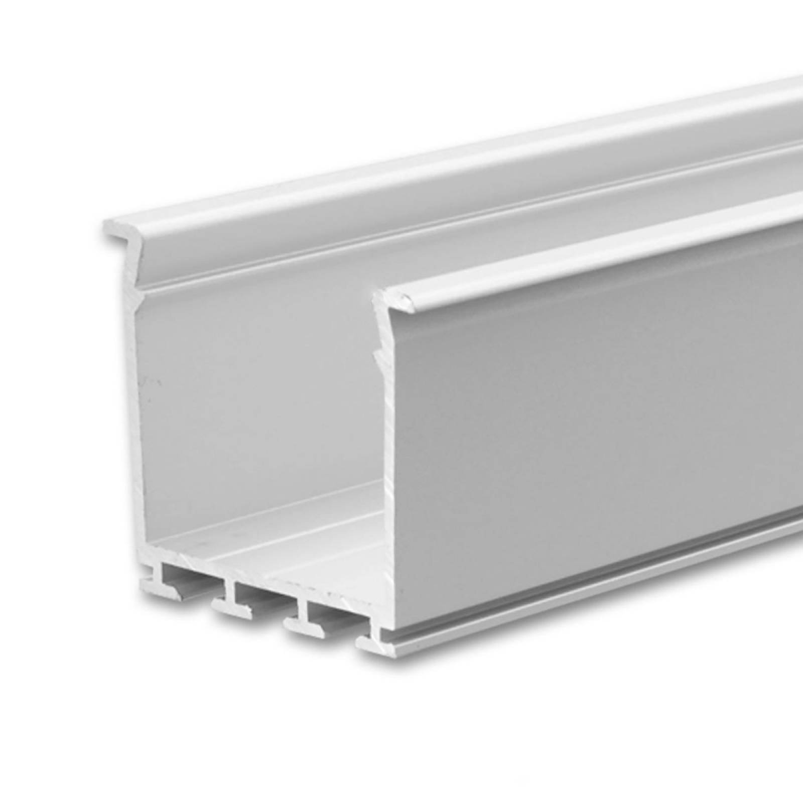ISOLED LED-Einbauprofil WING20 MINIFLANSCH GERADE, Silber, 200cm, F�r max. 20mm LED-Streifen