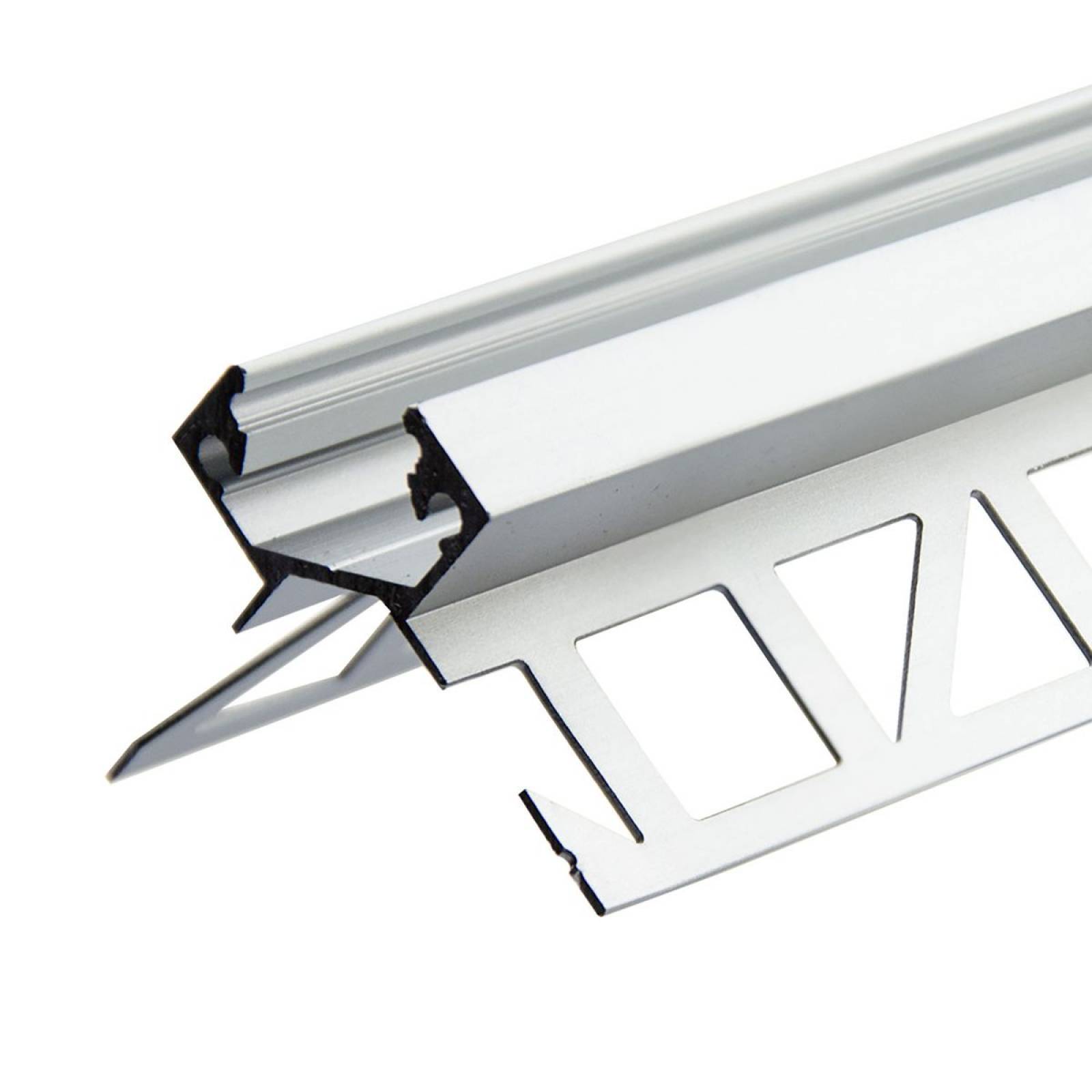 ISOLED LED-Fliesenprofil AUSSENECK/EXTERNAL CORNER, Silber, 250cm, f�r max. 12mm LED-Streifen