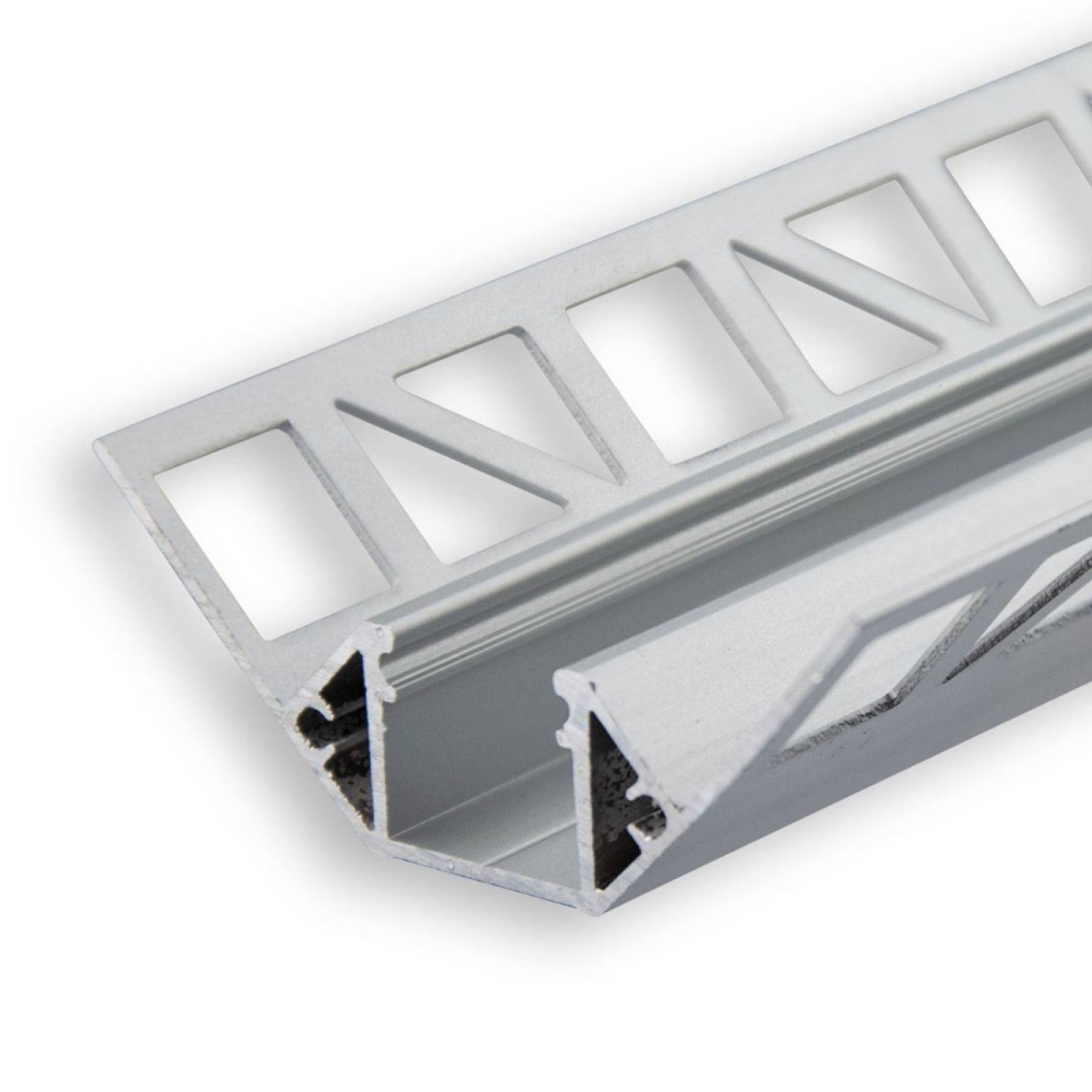 ISOLED LED-Fliesenprofil INNENECK/INTERNAL CORNER, Silber, 200cm, F�r max. 12mm LED-Streifen