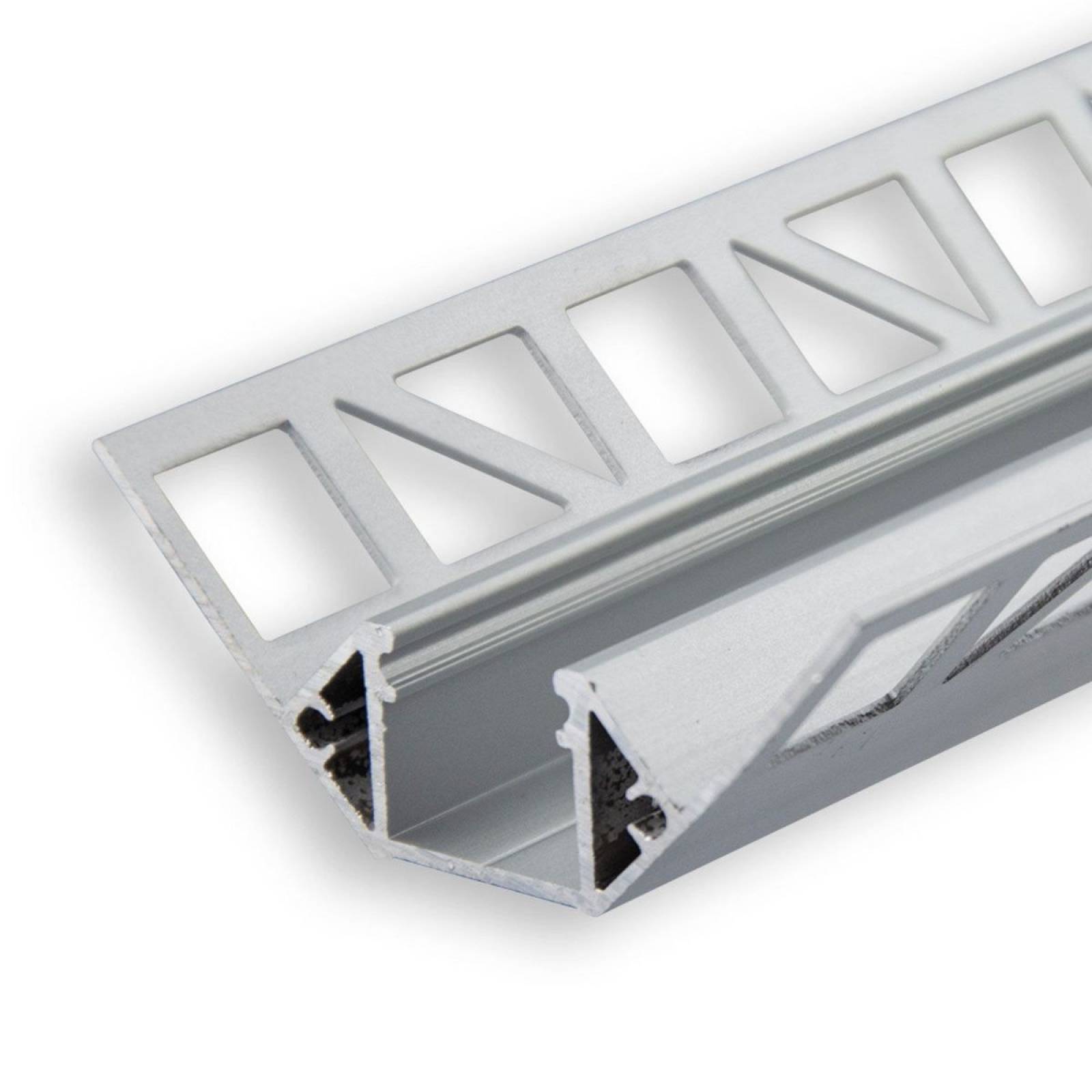 ISOLED LED-Fliesenprofil INNENECK/INTERNAL CORNER, Silber, 250cm, f�r max. 12mm LED-Streifen