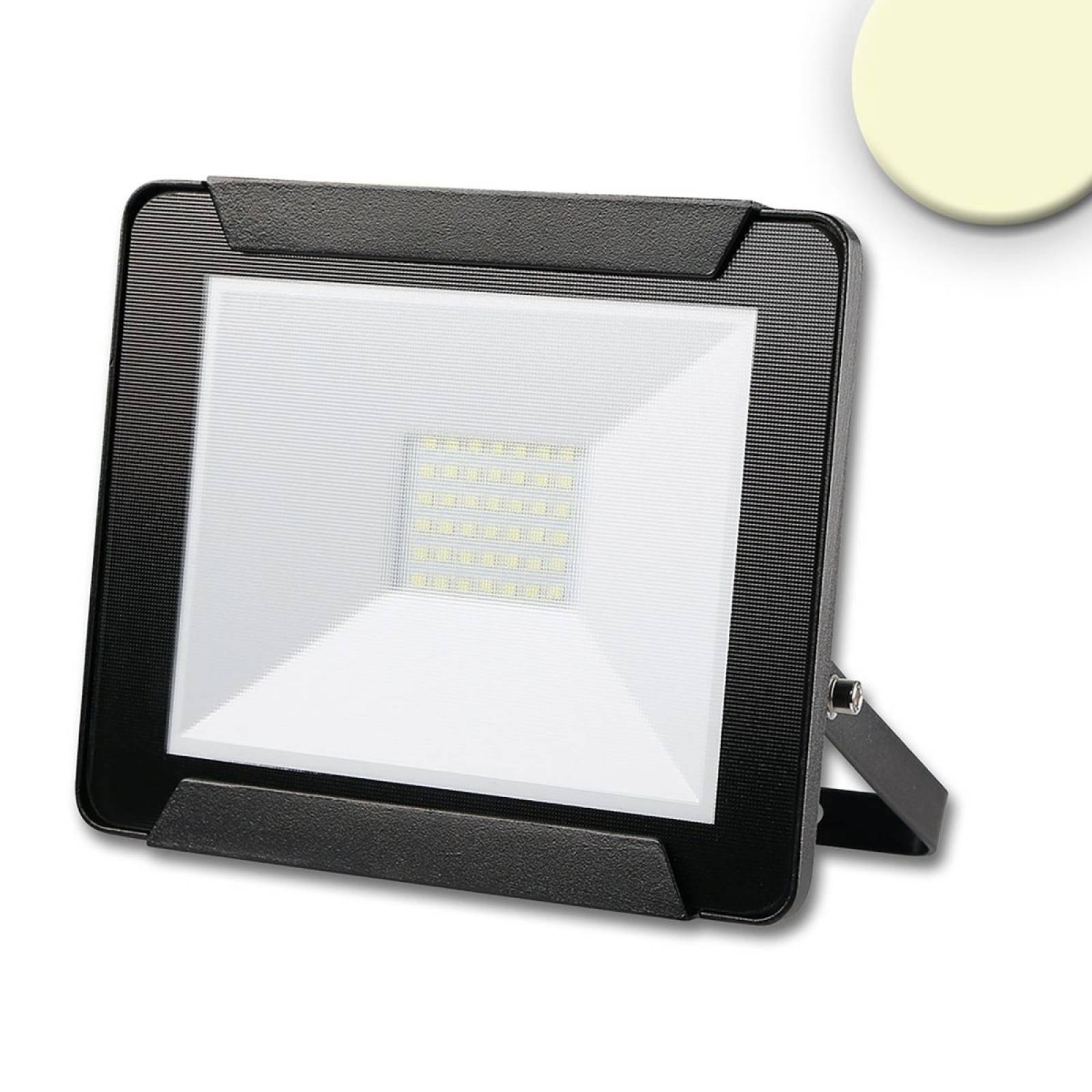 ISOLED LED Fluter 30W, warmwei�, schwarz, IP65, 120�, , 3000K, 2400lm, CRI:80