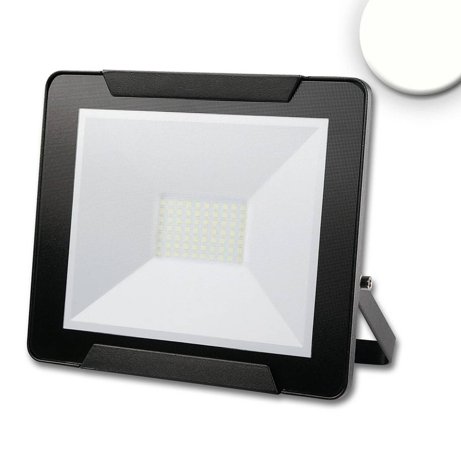 ISOLED LED Fluter 50W, neutralwei�, schwarz, IP65, 120�, , 4000K, 4000lm, CRI:80