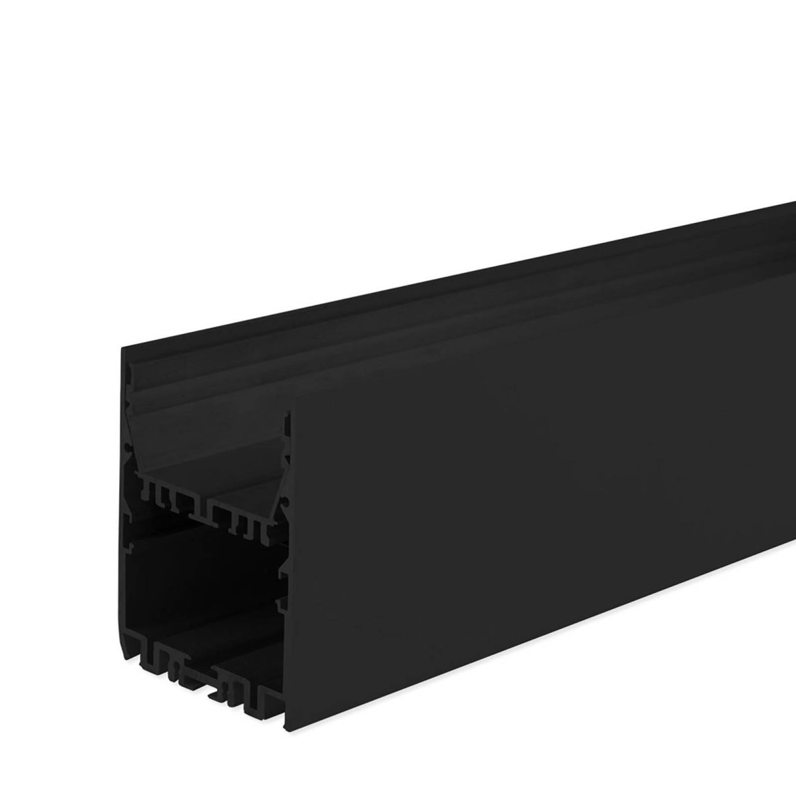 ISOLED LED-Leuchtenprofil LAMP40 Schwarz, 200cm, F�r max. 40mm LED-Streifen