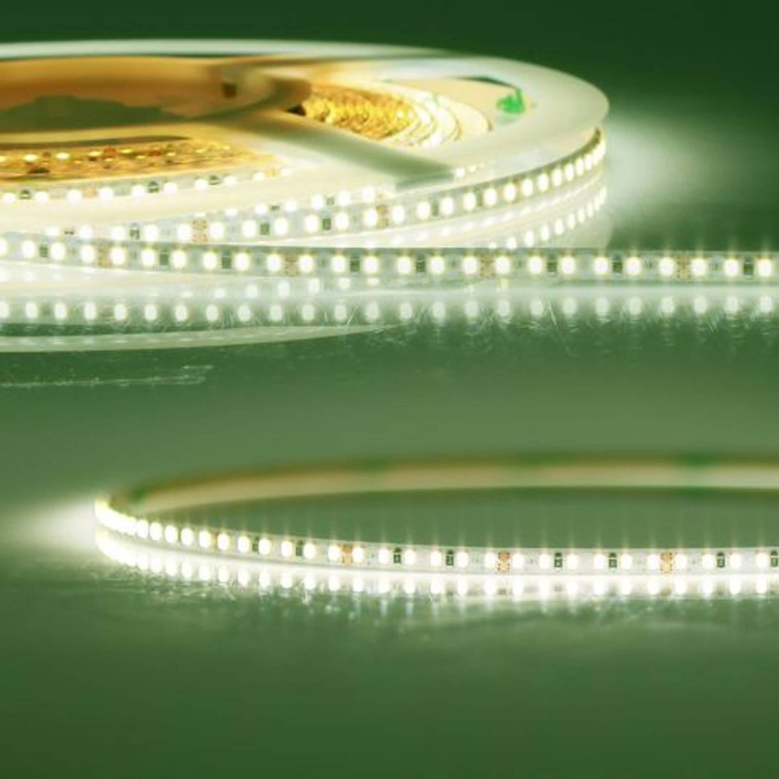 ISOLED LED Stripe 24V CRI80+, 15W/m, Rolle 5m, 4100K neutralwei� Lime