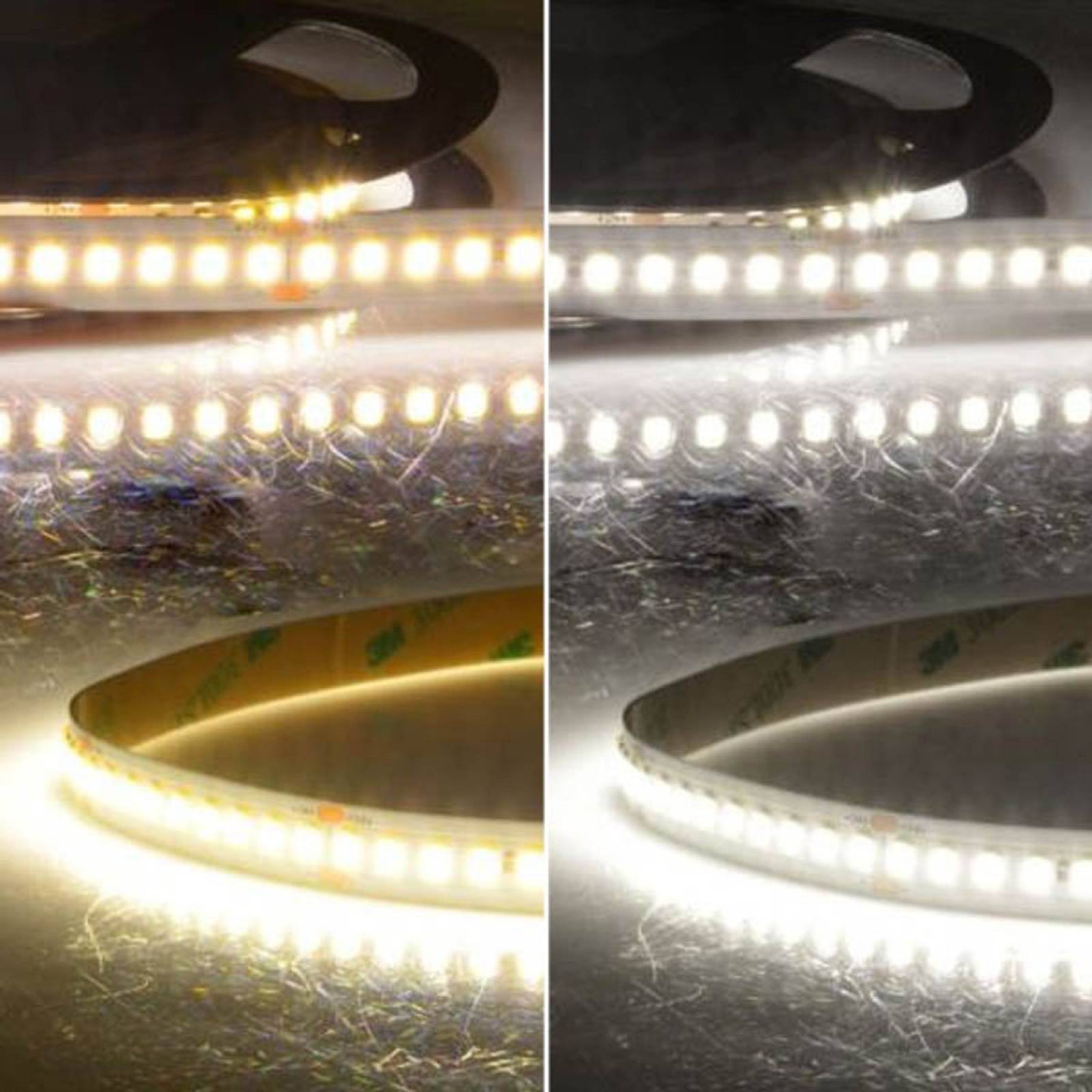 ISOLED LED Stripe 5m HEQ 200lm/W, 24V, 9W/m, IP20, einfarbig, hocheffizient