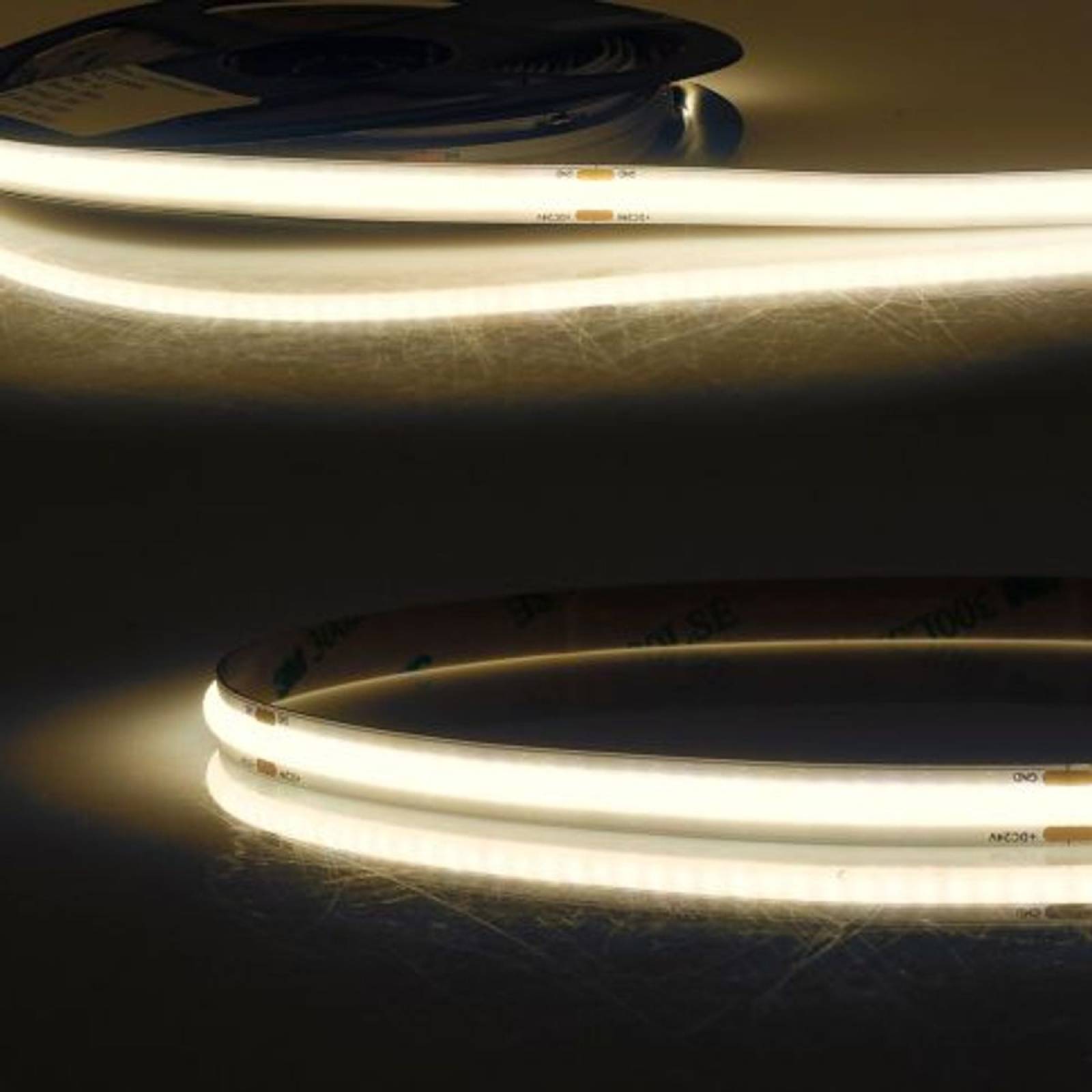 ISOLED LED Stripe COB MICRO Linear 8W/m, 3000K warmwei�, 24V DC, opal, 5m