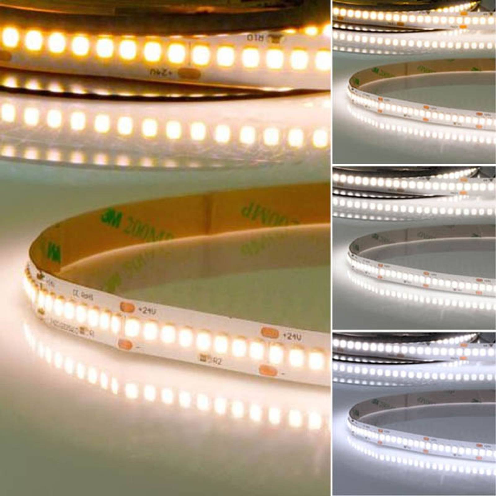 ISOLED LED Stripe High Bright HEQ 5m, 24V, 22W/m, IP20, einfarbig, 3200lm/m