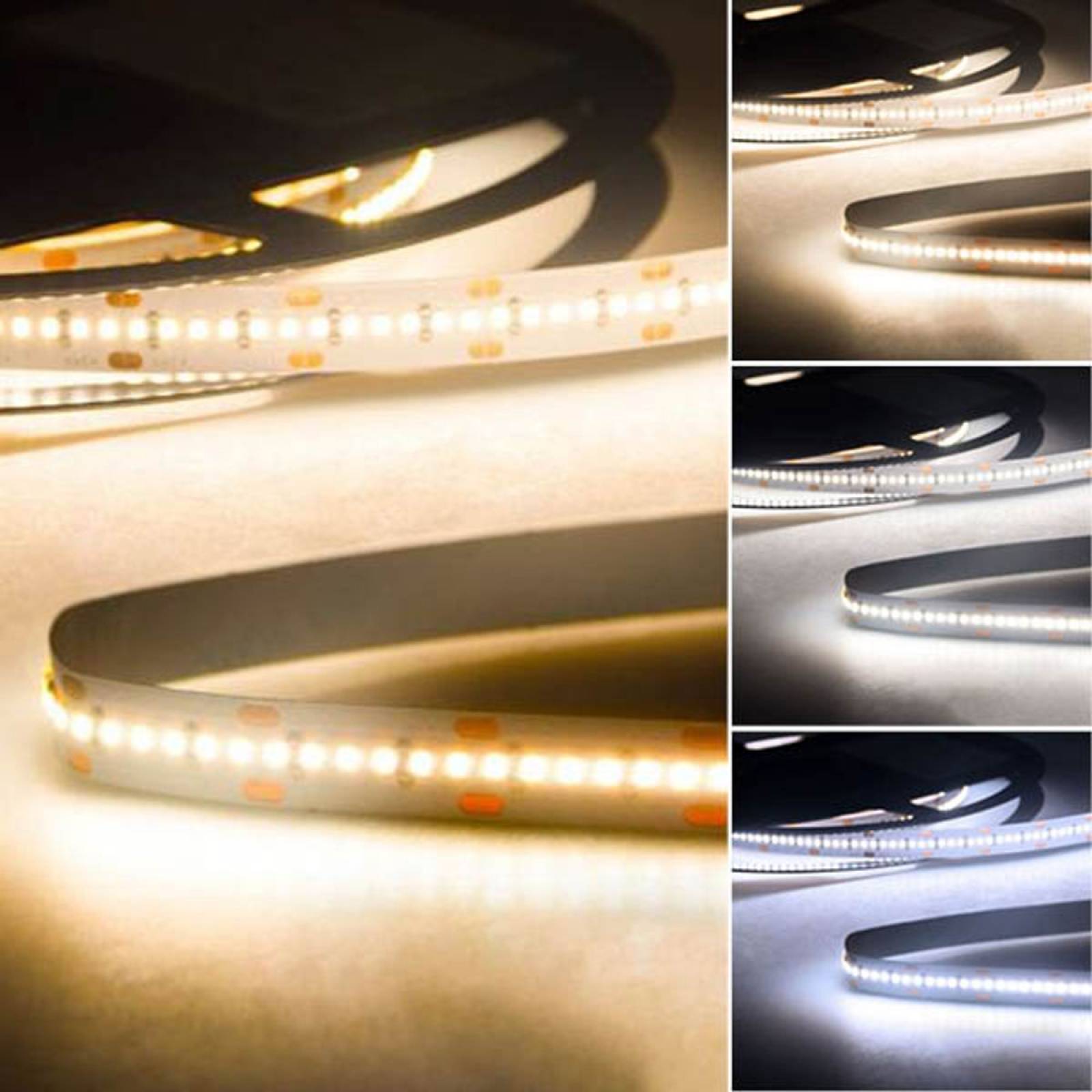 ISOLED LED Stripe Linear CRI90+, 24V DC, 10W/m, IP20, einfarbig, 5m/20m