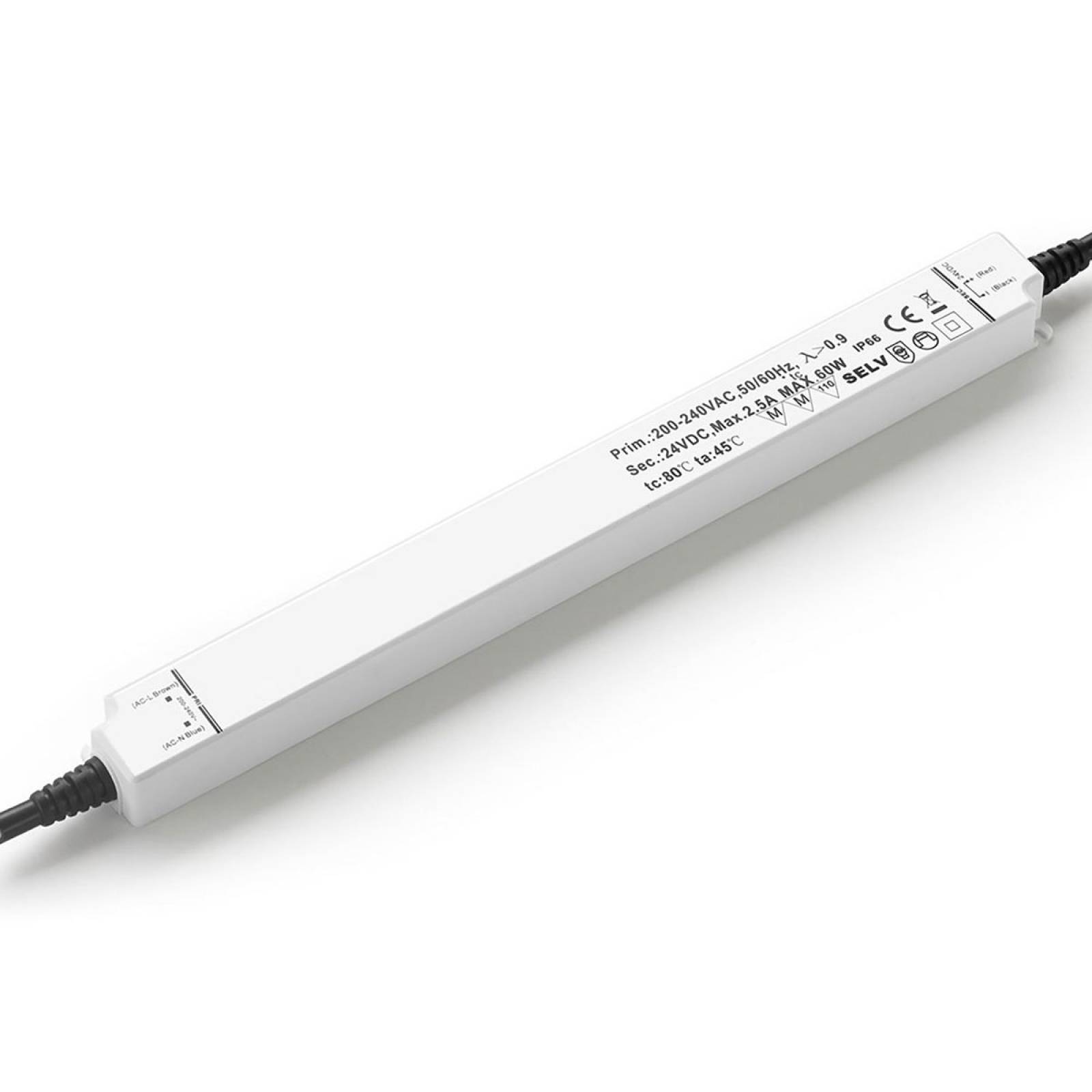 ISOLED LED Trafo 24V/DC, 0-60W, IP66