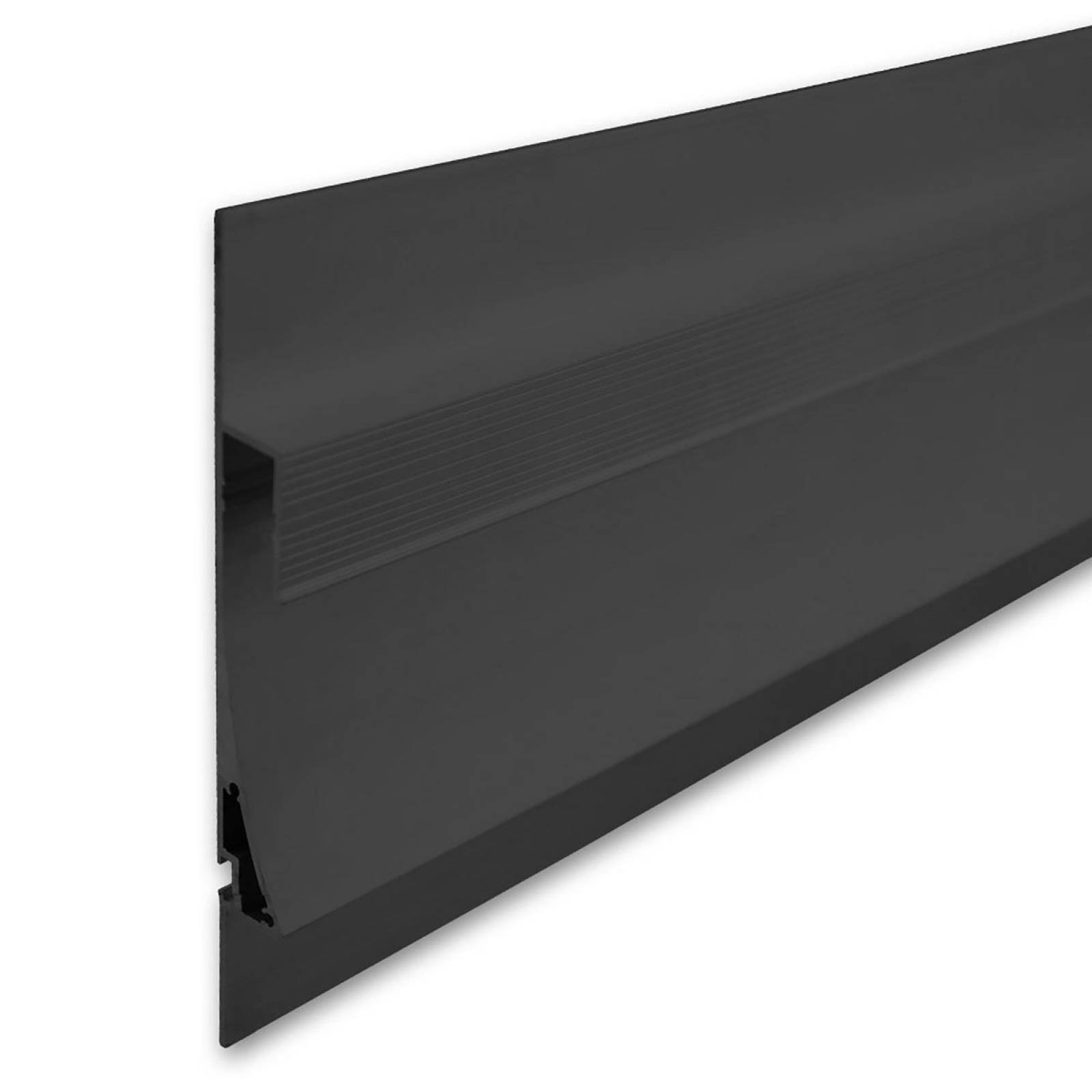 ISOLED LED-Trockenbauprofil SINGLE CURVE, Schwarz, 200cm, F�r max. 20mm LED-Streifen