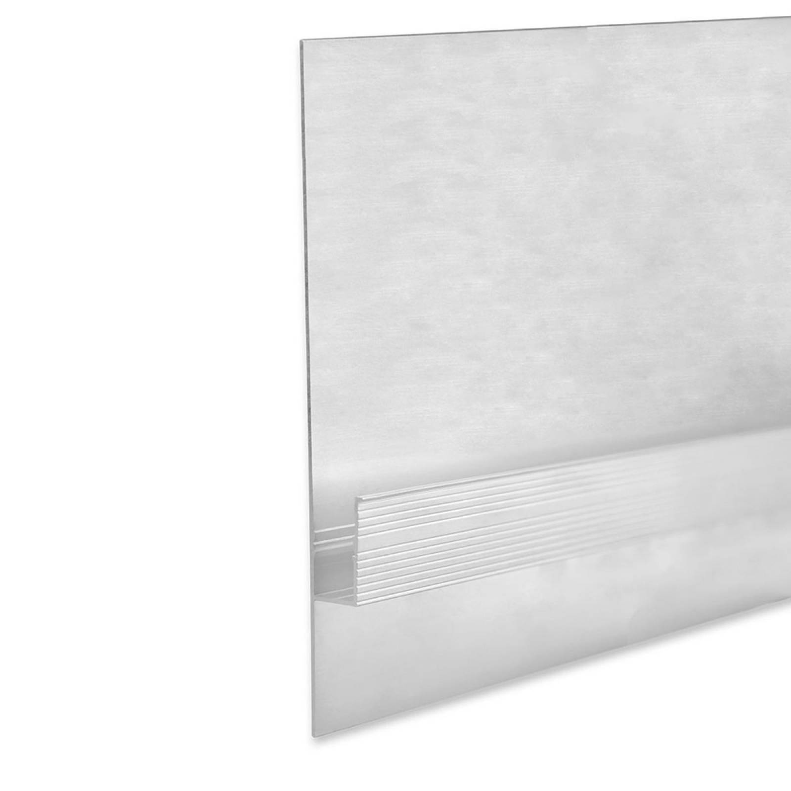 ISOLED LED-Trockenbauprofil Schattenfuge/Shadow Gap 80, Silber, 200cm, F�r max. 20mm LED-Streifen