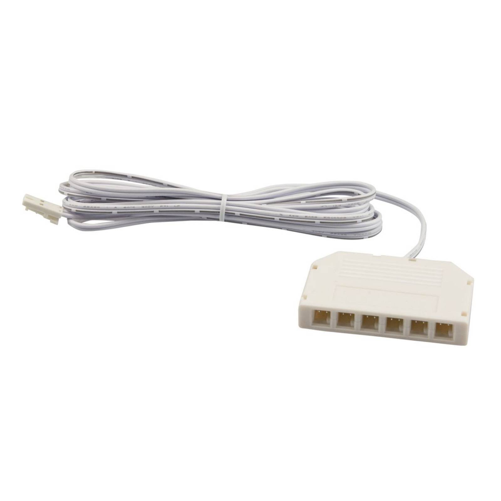 ISOLED MiniAMP 6-Fach Verteiler, 30cm, 2-Polig, Wei�