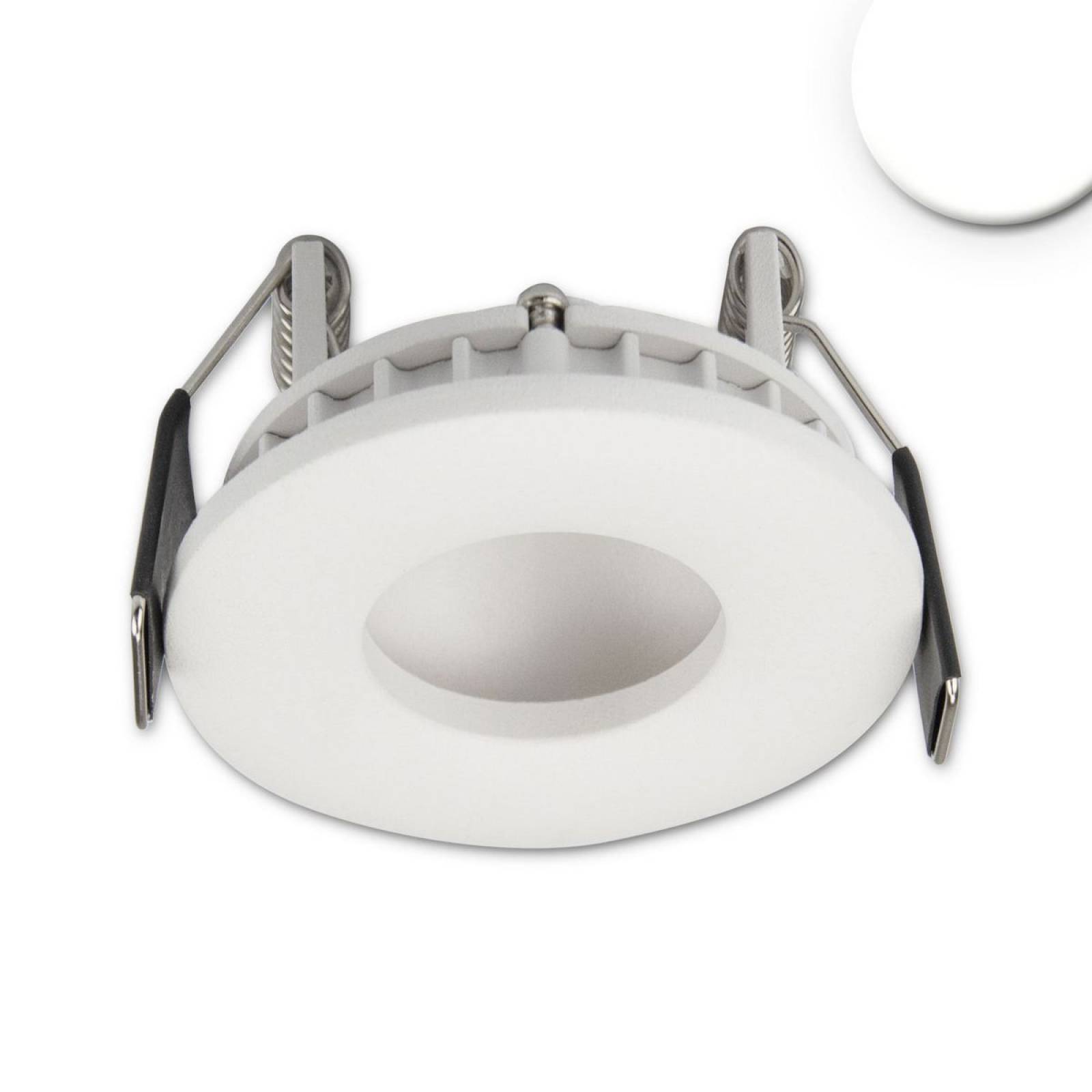 ISOLED MiniAMP Einbauleuchte Luna, Wei�, LED 4W, 24V, neutralwei�, indirektes Licht