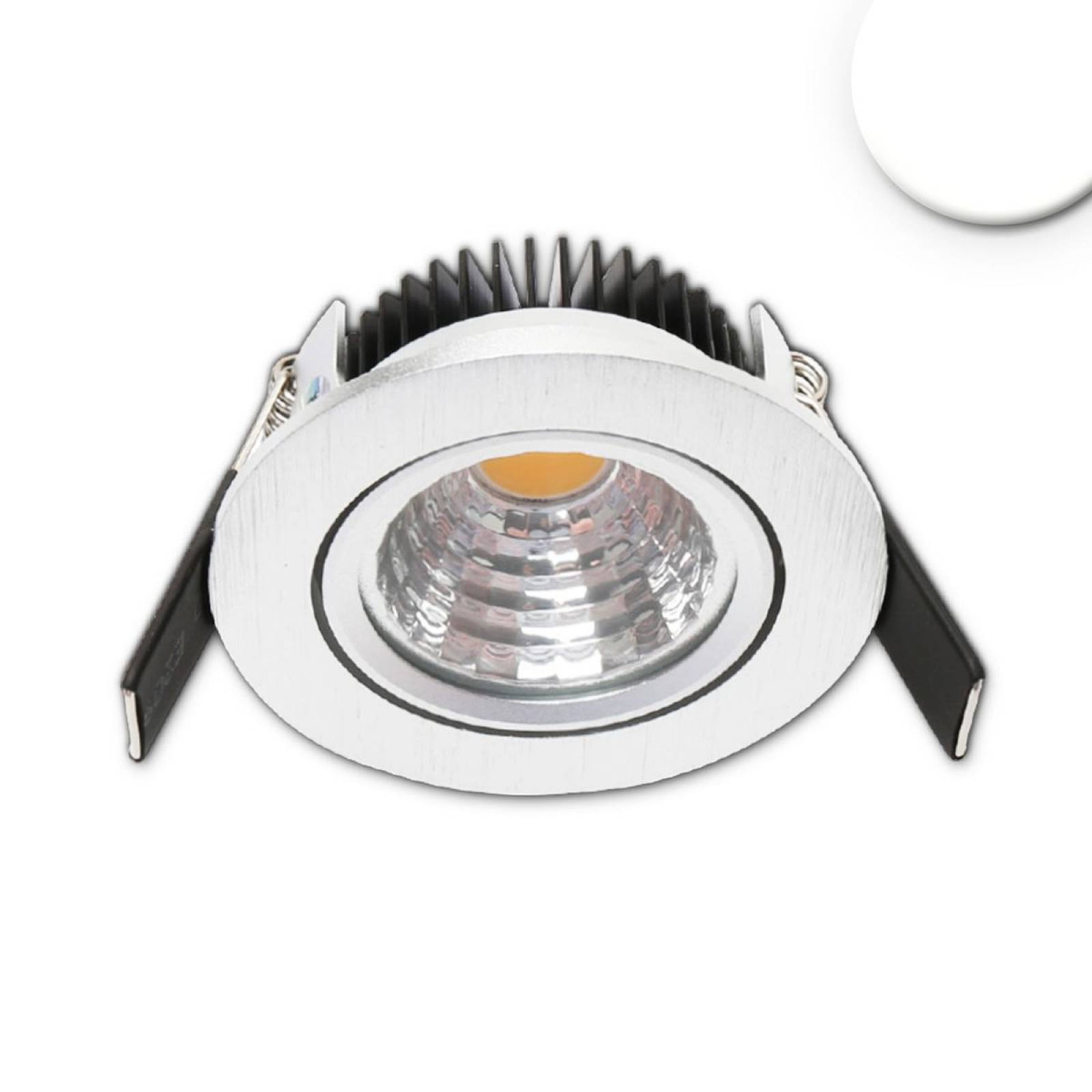 ISOLED MiniAMP Einbauleuchte SYS68, Alu geb�rstet, 5W, 24V, Neutralwei�