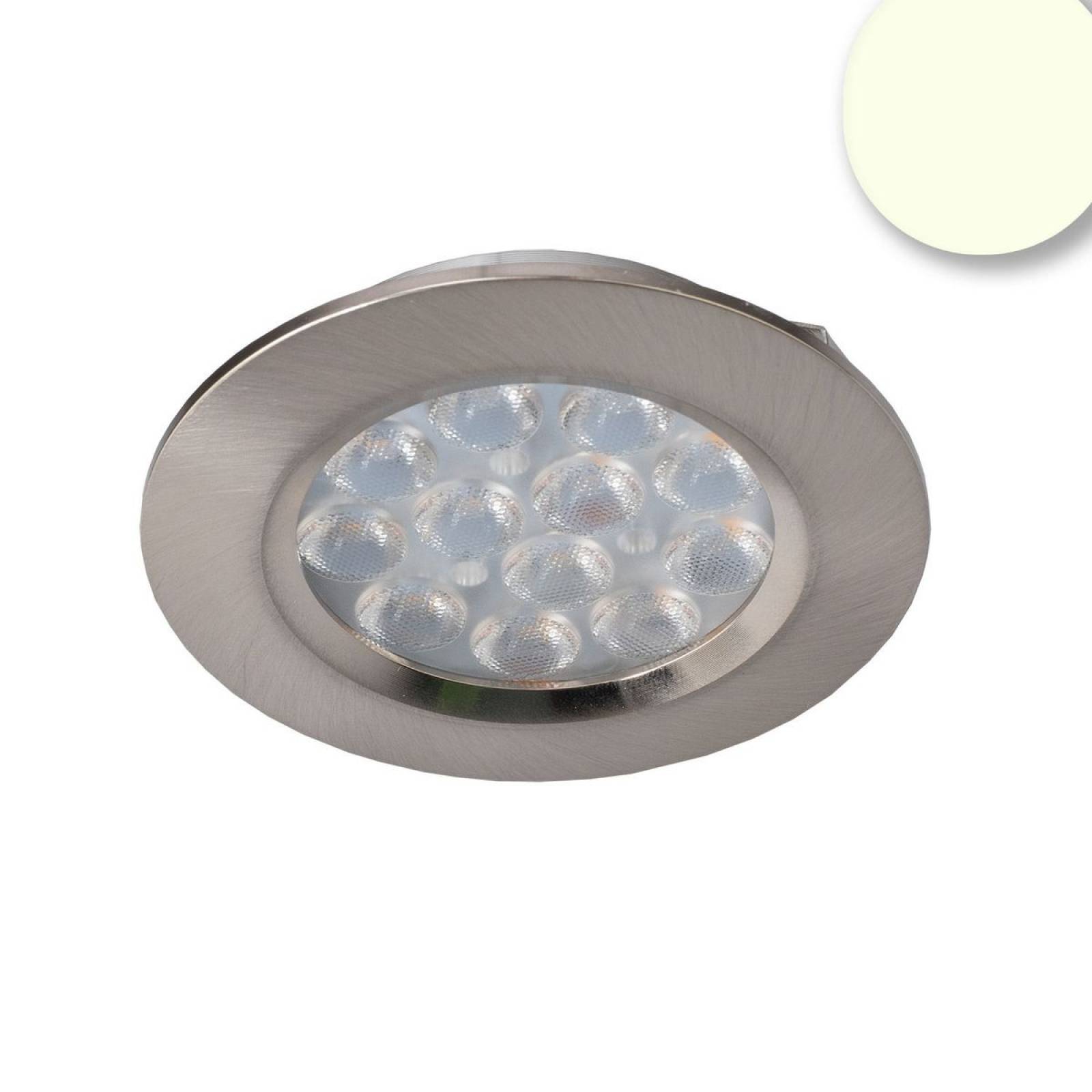 ISOLED MiniAMP M�beleinbaustrahler Silber, LED 4W, 12V, Warmwei�, dimmbar, steckerfertig