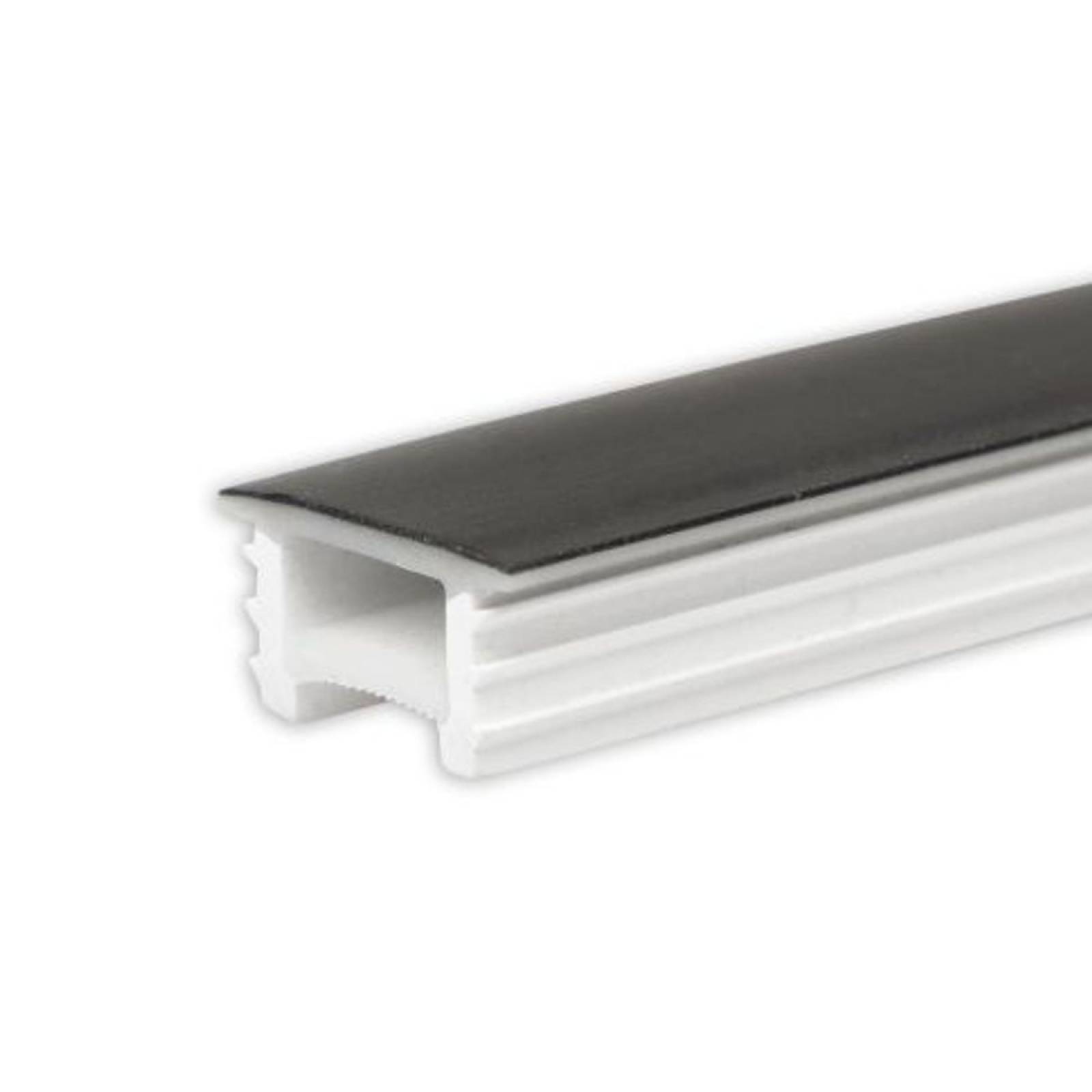 ISOLED biegbares LED Profil FLEX-COVER16 Twist+Bend, Silikon, schwarz, 20m Rolle, B:15mm