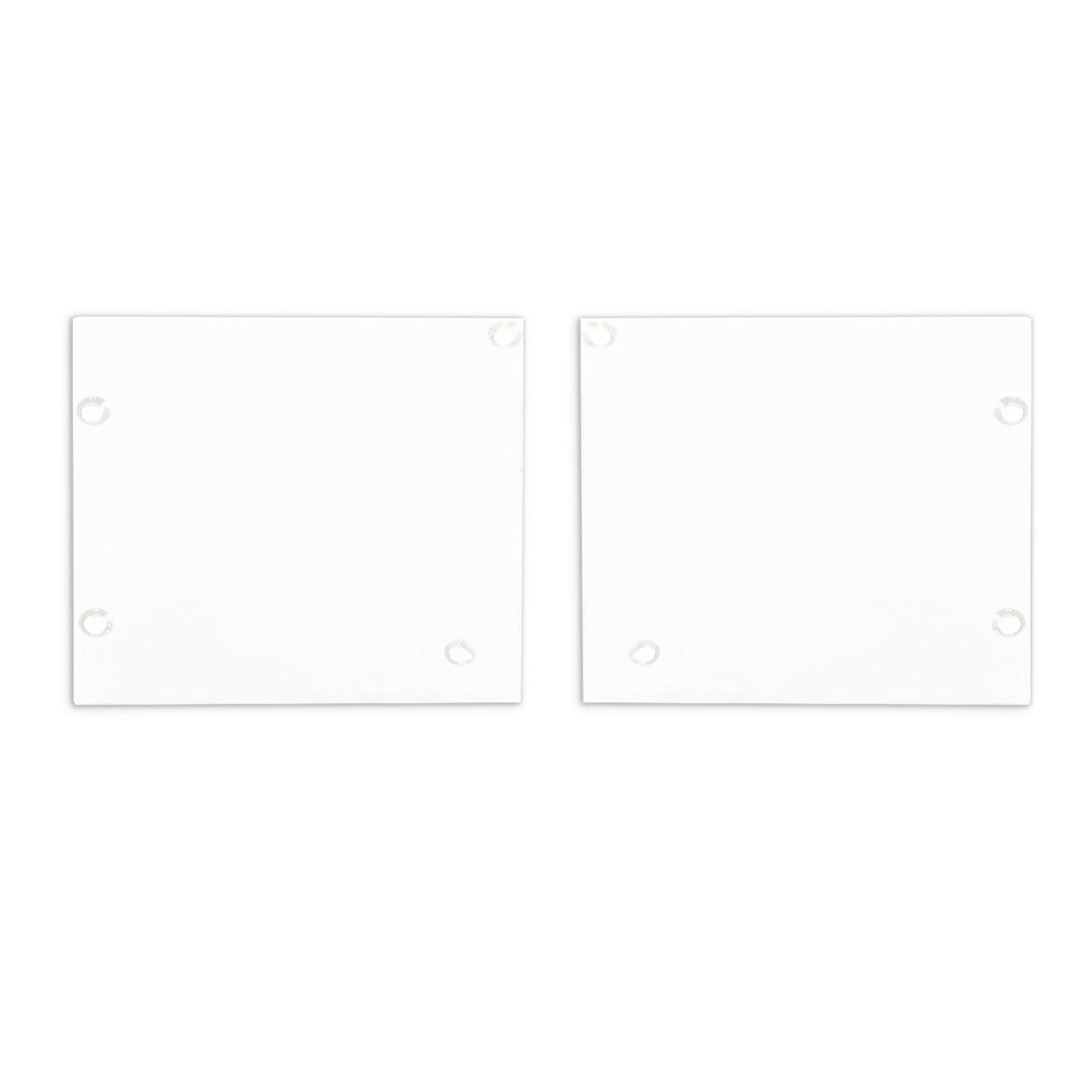 Isoled Endkappe Alu EC127 f�r Vorhangprofil  Curtain10 ONE mit VISOR, 1 Paar (links & rechts), wei�