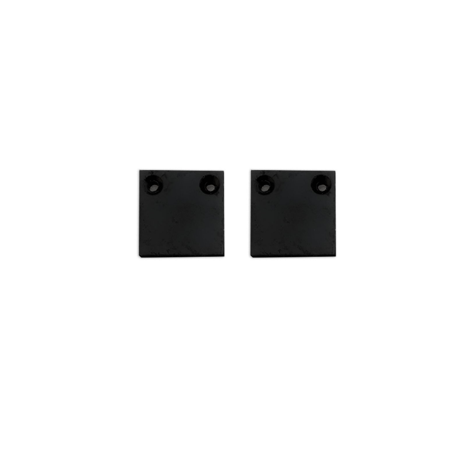 Isoled Endkappe Alu EC132 f�r Vorhangprofil  Curtain10 ONE FLAT, 2 St�ck, schwarz