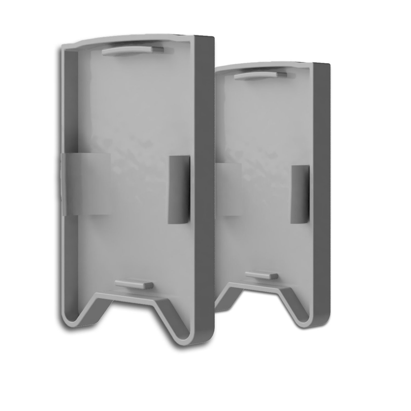 Isoled Endkappe EC119 mit Lichtfalle, silber f�r Leuchtenprofil HALON mit Cover C29/C61, 2 Stk.