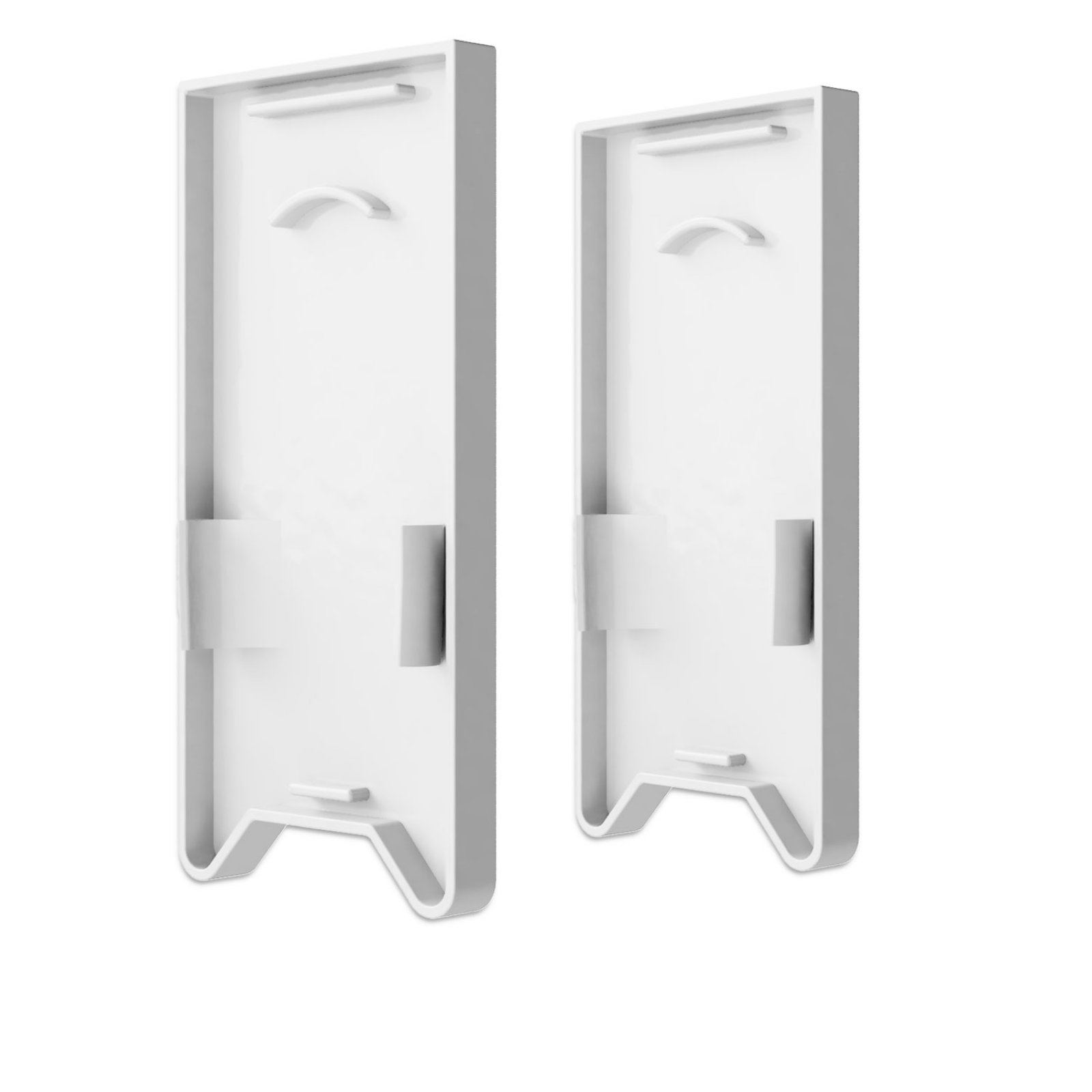Isoled Endkappe EC121 mit Lichtfalle, wei� f�r Leuchtenprofil HALON mit U-Cover C68, 2 Stk.