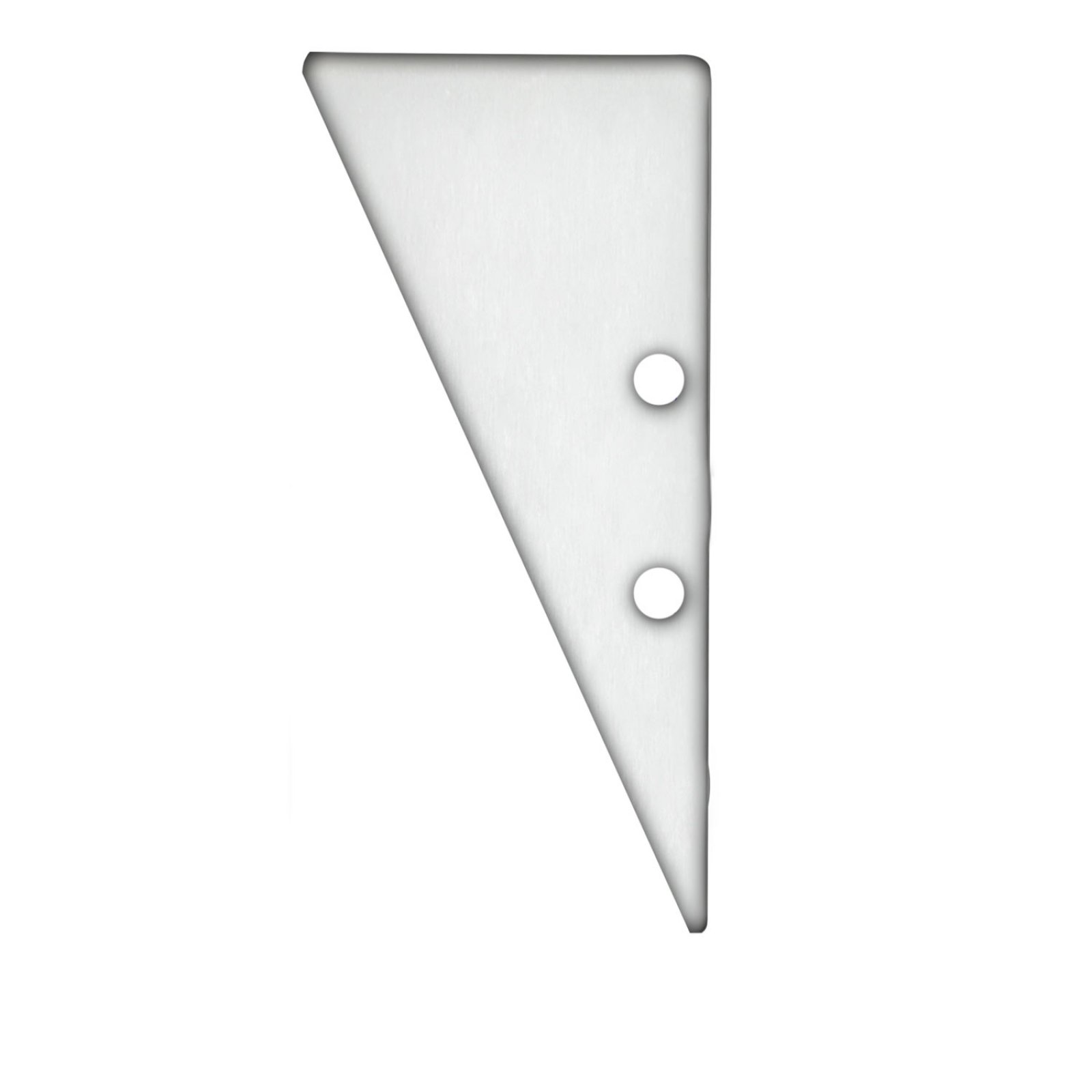 Isoled Endkappe EC91 Aluminium wei� RAL 9003 f�r Alu-Profil HIDE TRIANGLE inkl. Schrauben