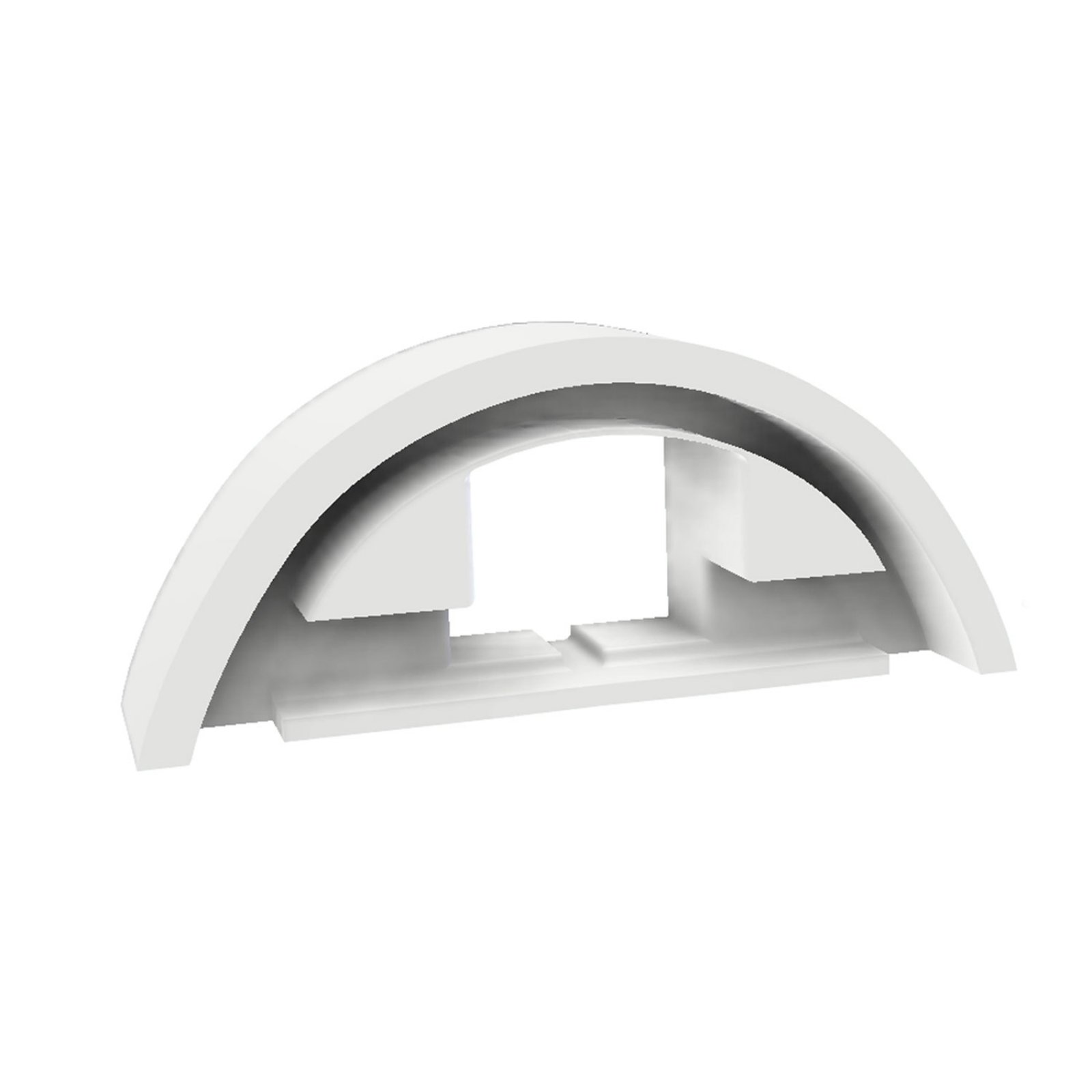 Isoled Endkappe f�r LED T5/T8 Umr�stplatine inkl. Abdeckung COVER69 mit Kabeldurchf�hrung