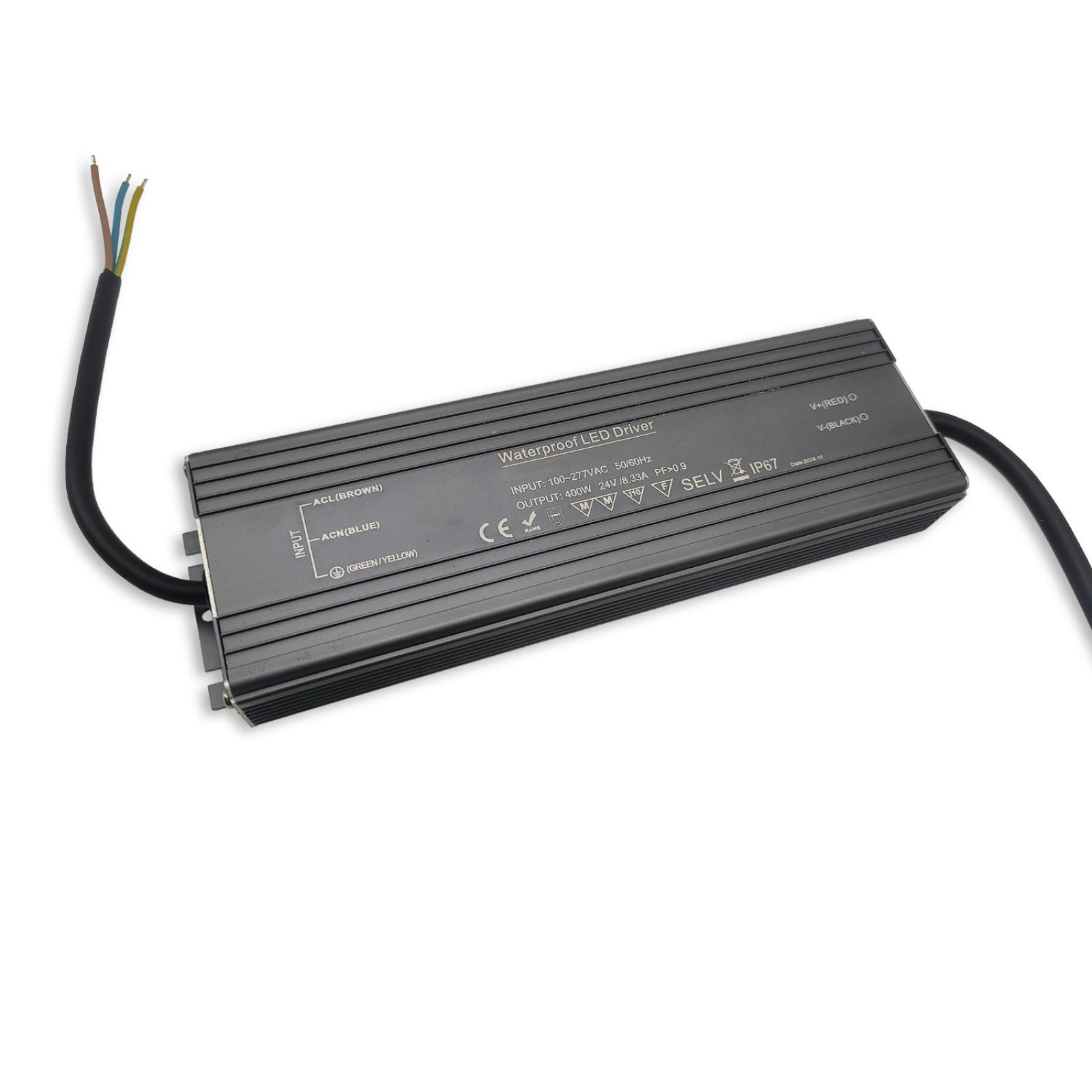 Isoled LED Trafo, Netzger�t 24V/DC, max. 400W, kompakt, geeignet f�r Au�enbereich IP67, SELV