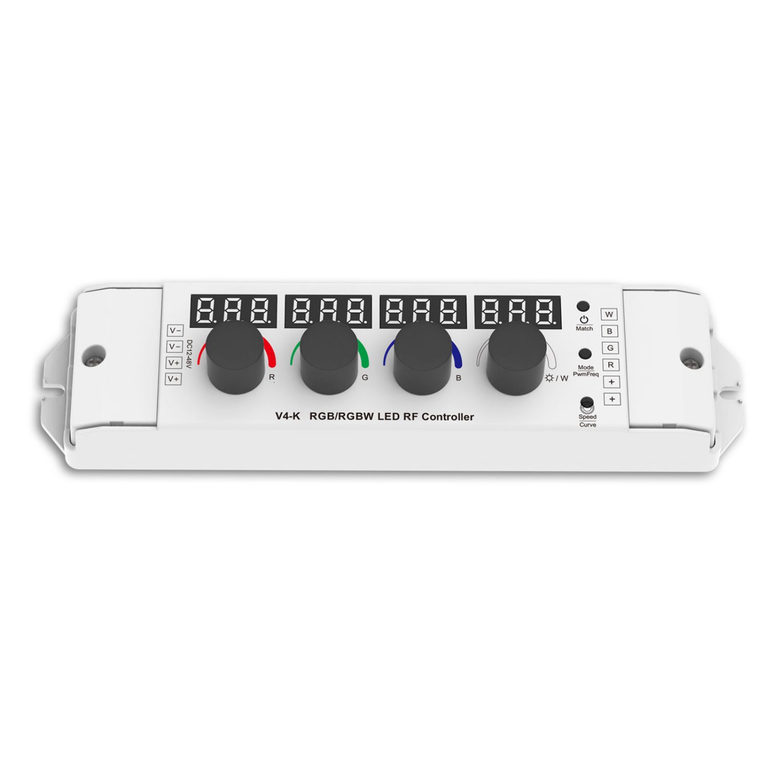 Isoled Sys-Pro Drehknopf/Funk Multi-PWM-Dimmer, GROW, 1-4 Kanal, 12-48V DC 4x3A 4/8KHz