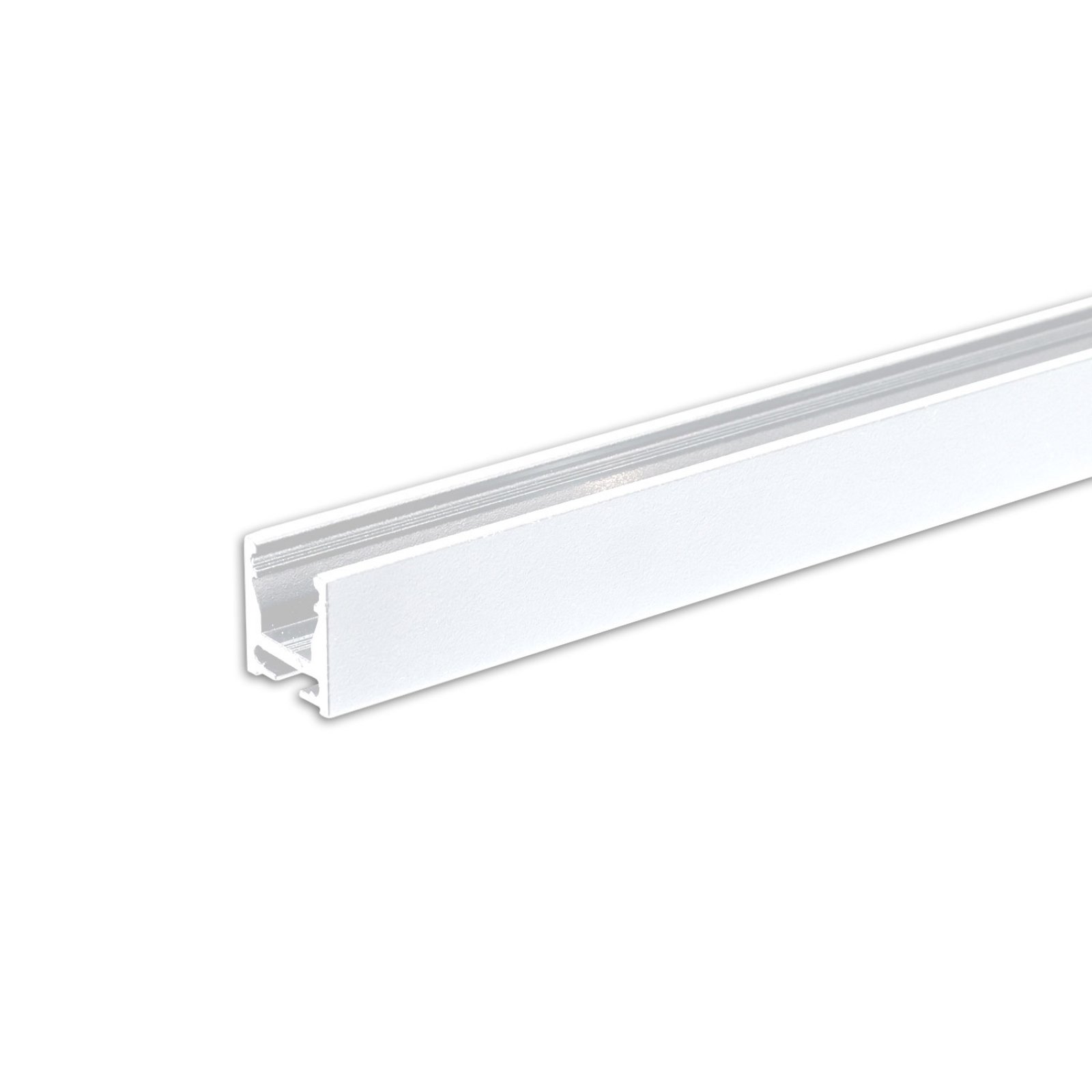 Isoled Vorhangprofil, Alu-Profil,  Curtain10 ONE FLAT, wei� RAL 9010, 2m