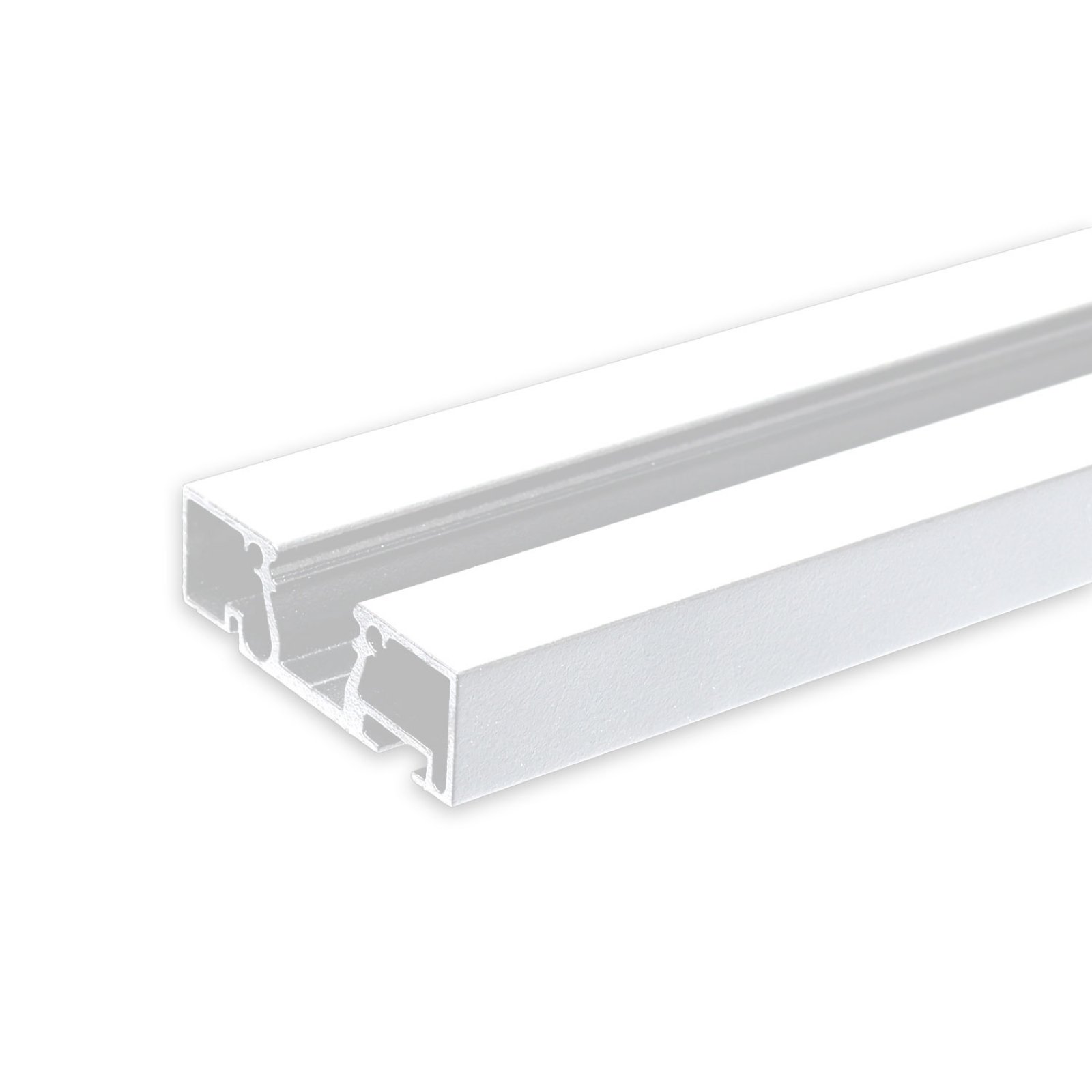 Isoled Vorhangprofil, Alu-Profil,  Curtain10 ONE, wei� RAL9010, 2m