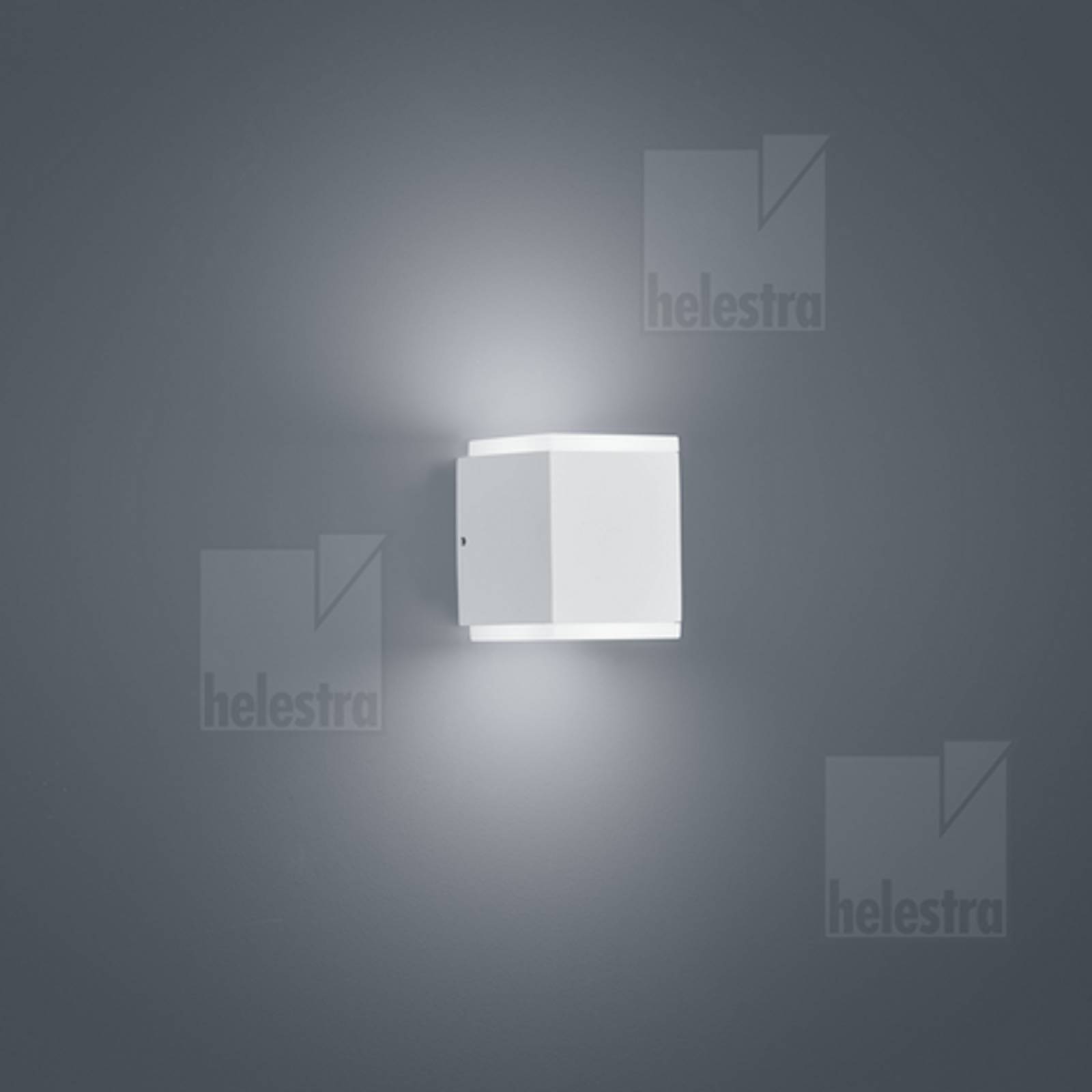 KIBO LED Au�en Wandleuchte Up & down, wei� matt, 11W, warmwei�, IP54