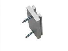 Untere Schiene Clip 60mm L�nge f�r LED Displayleuchte�Messestrahler alu natur