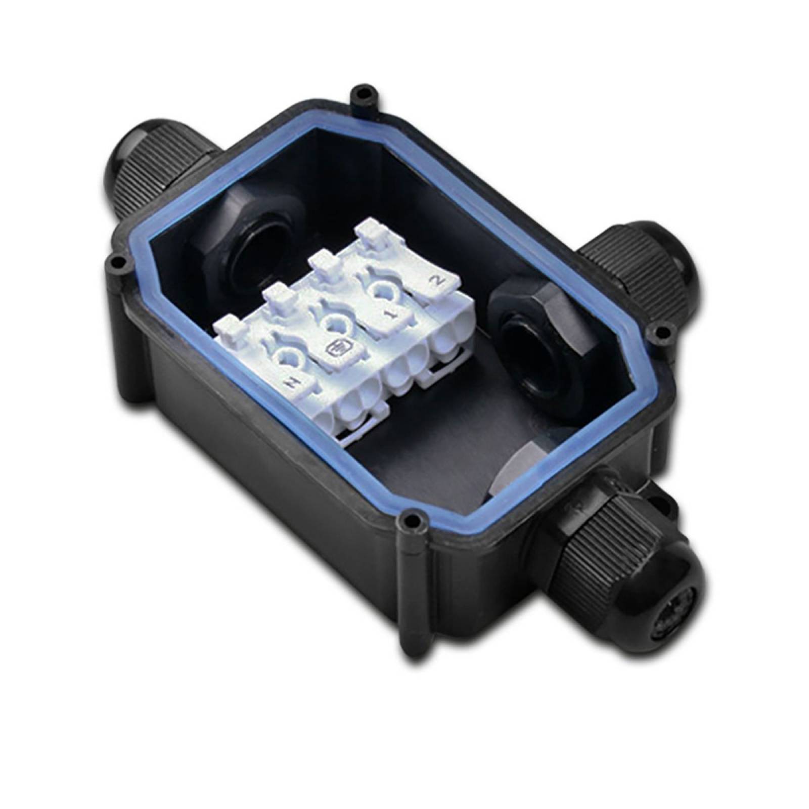 Kabel Y-Verbinder IP67, W�rgenippel + Push-Klemme 2x4polig