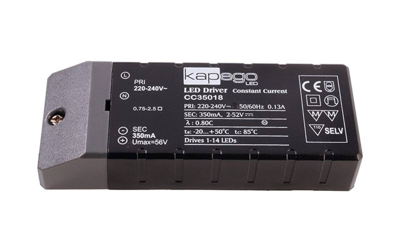 Kapego LED-Netzger�t 18W, 350mA