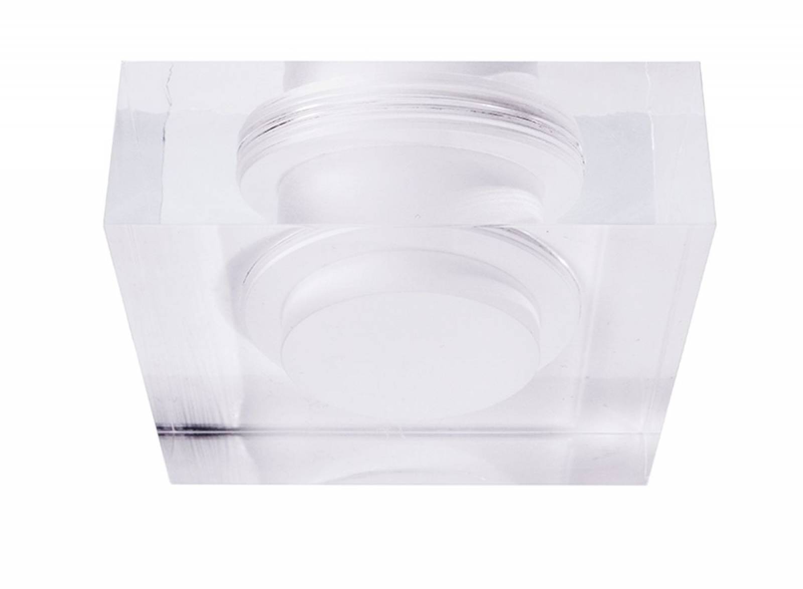 KapegoLED, Acrylring quadratisch 90x90mm, COB 68, M58, Acryl, klar / satiniert,