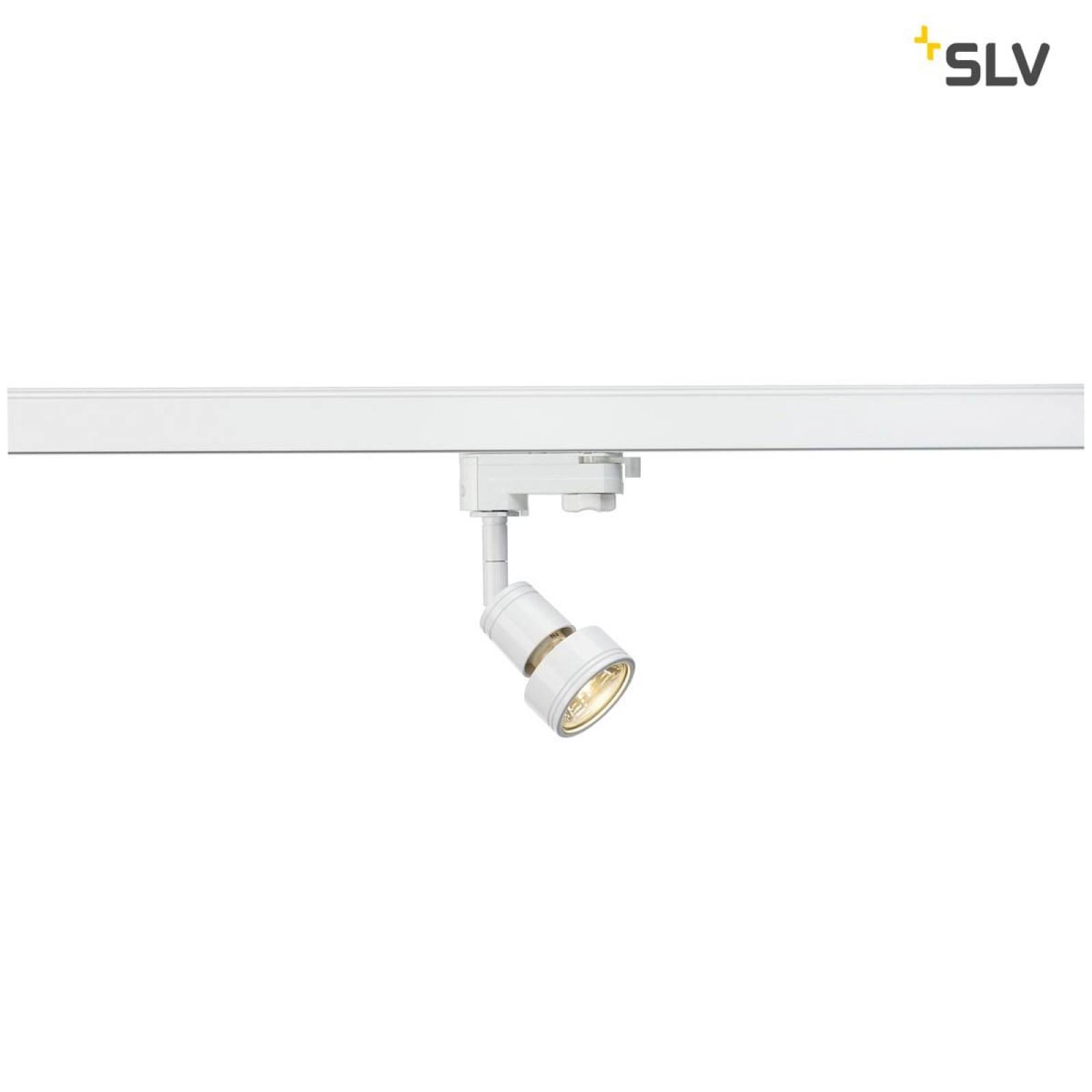 Kompakter SLV Strahler PURI, mit 3-Phasen Adapter, wei�, GU10 max. 50W (ohne Leuchtmittel)