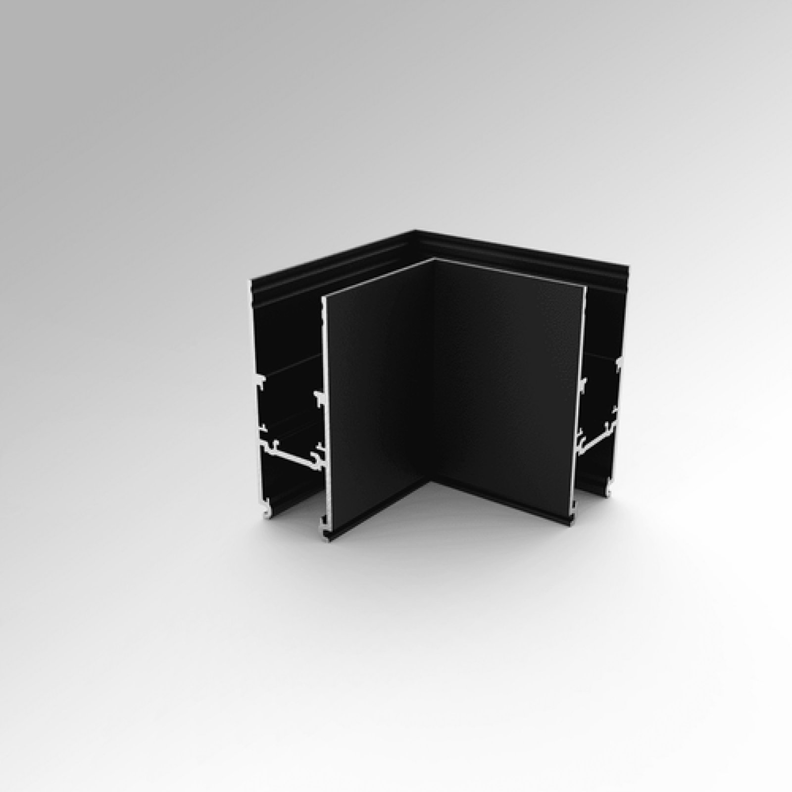 L-Verbinder rechts f�r IN48 TRACK Pendel-Stromschiene H-Form 48V